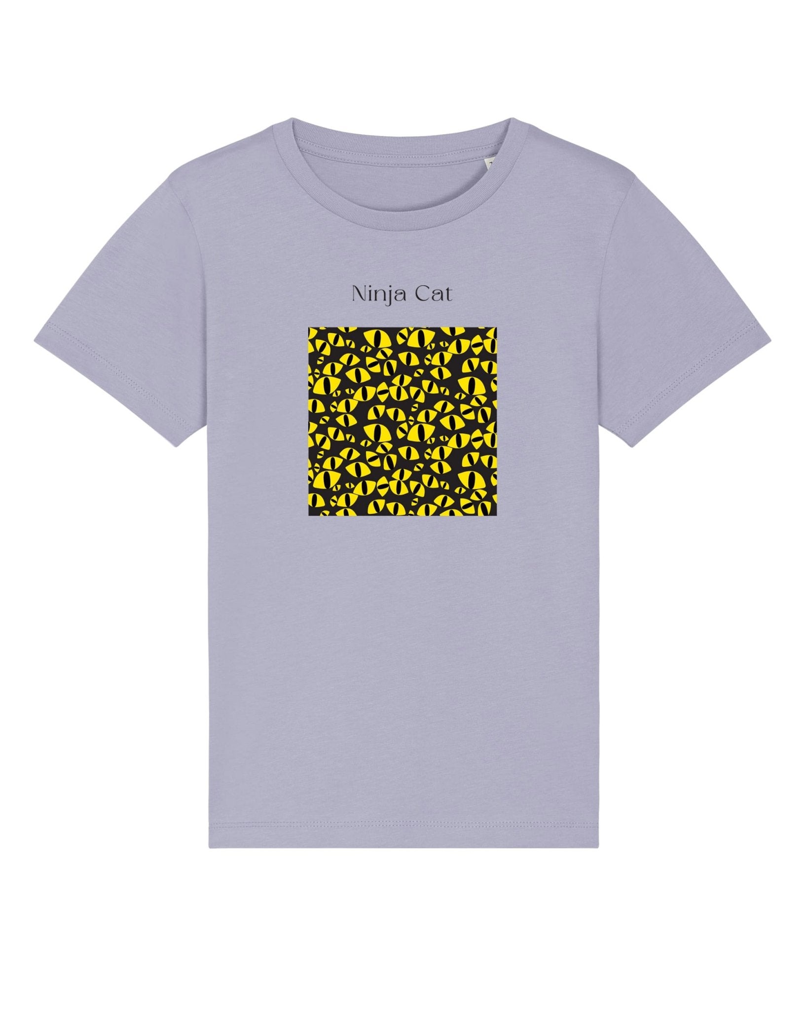 Ninja cat print – Organic Cotton 'Ninja Cat' Kids Funny Cat T-shirt for children

