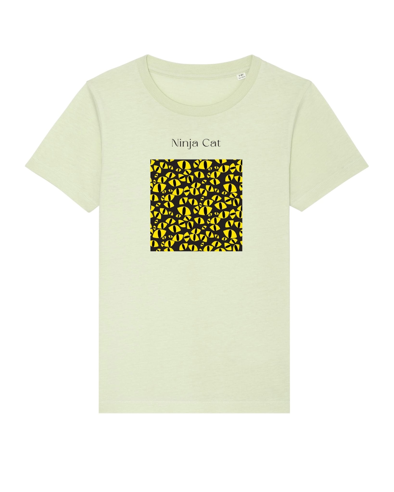 Fun cat t-shirts – Organic Cotton 'Ninja Cat' Kids Funny Cat T-shirt for cool kids

