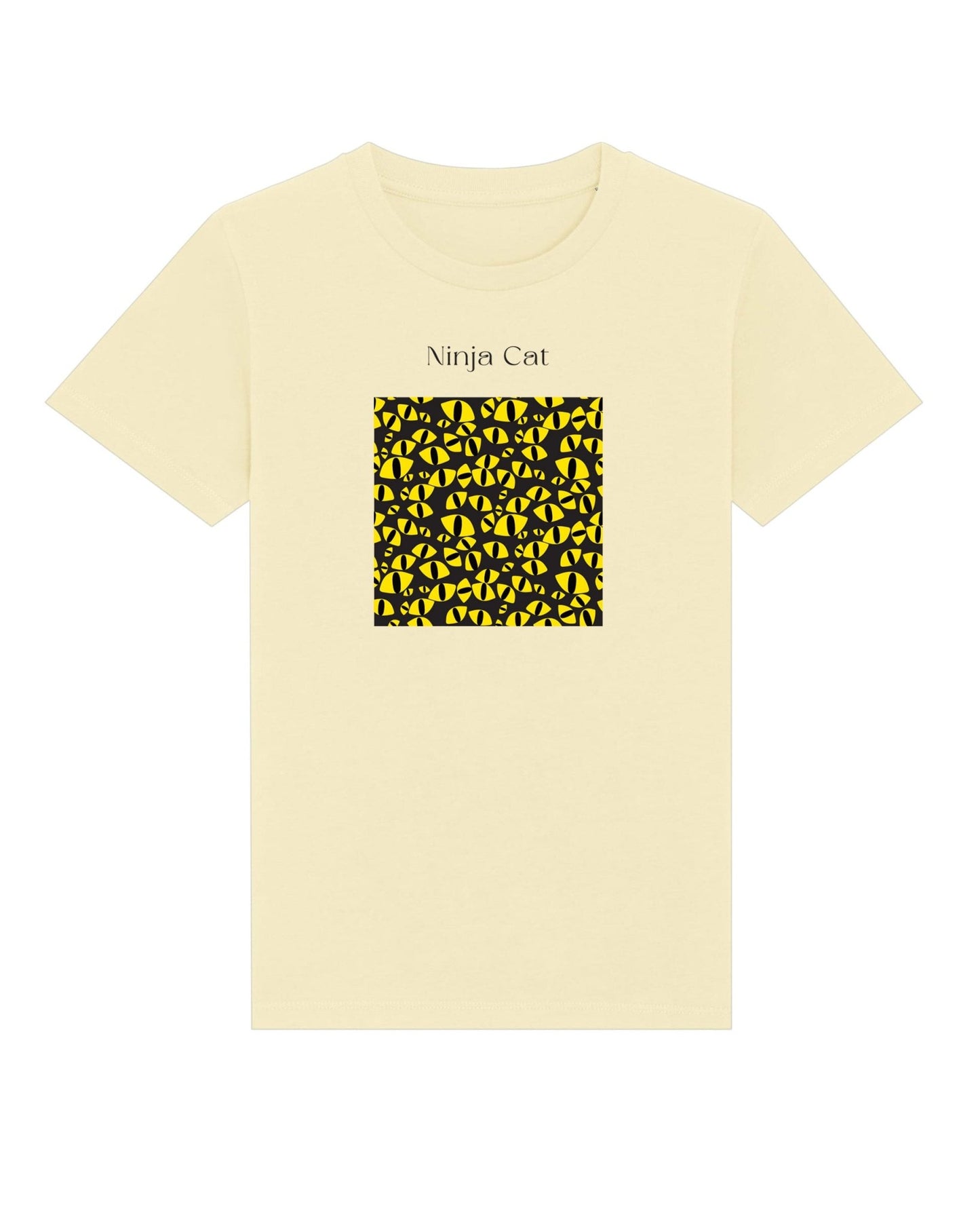 Stylish gender neutral kids clothes – Ninja Cat Organic Cotton T-shirt

