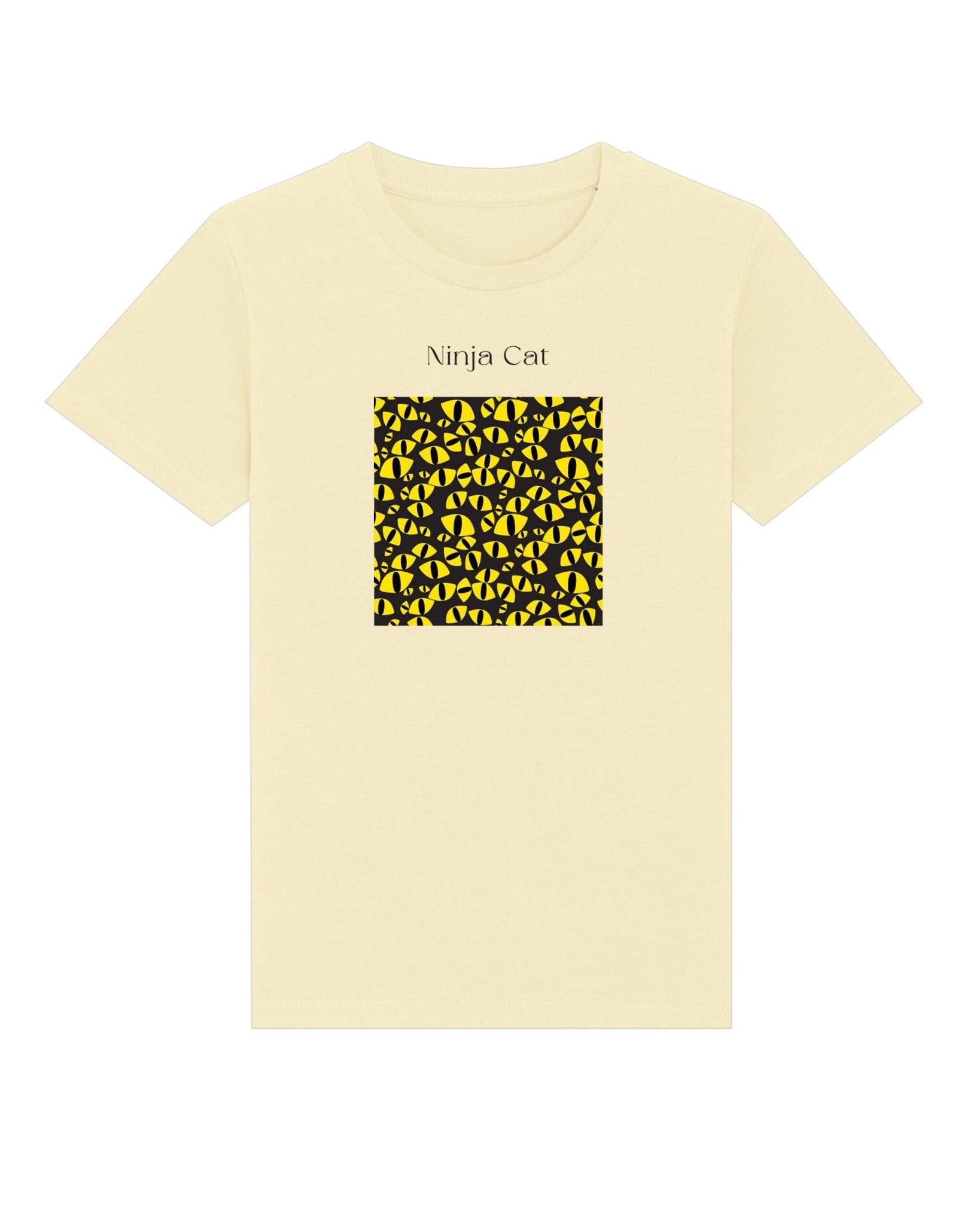 Stylish gender neutral kids clothes – Ninja Cat Organic Cotton T-shirt

