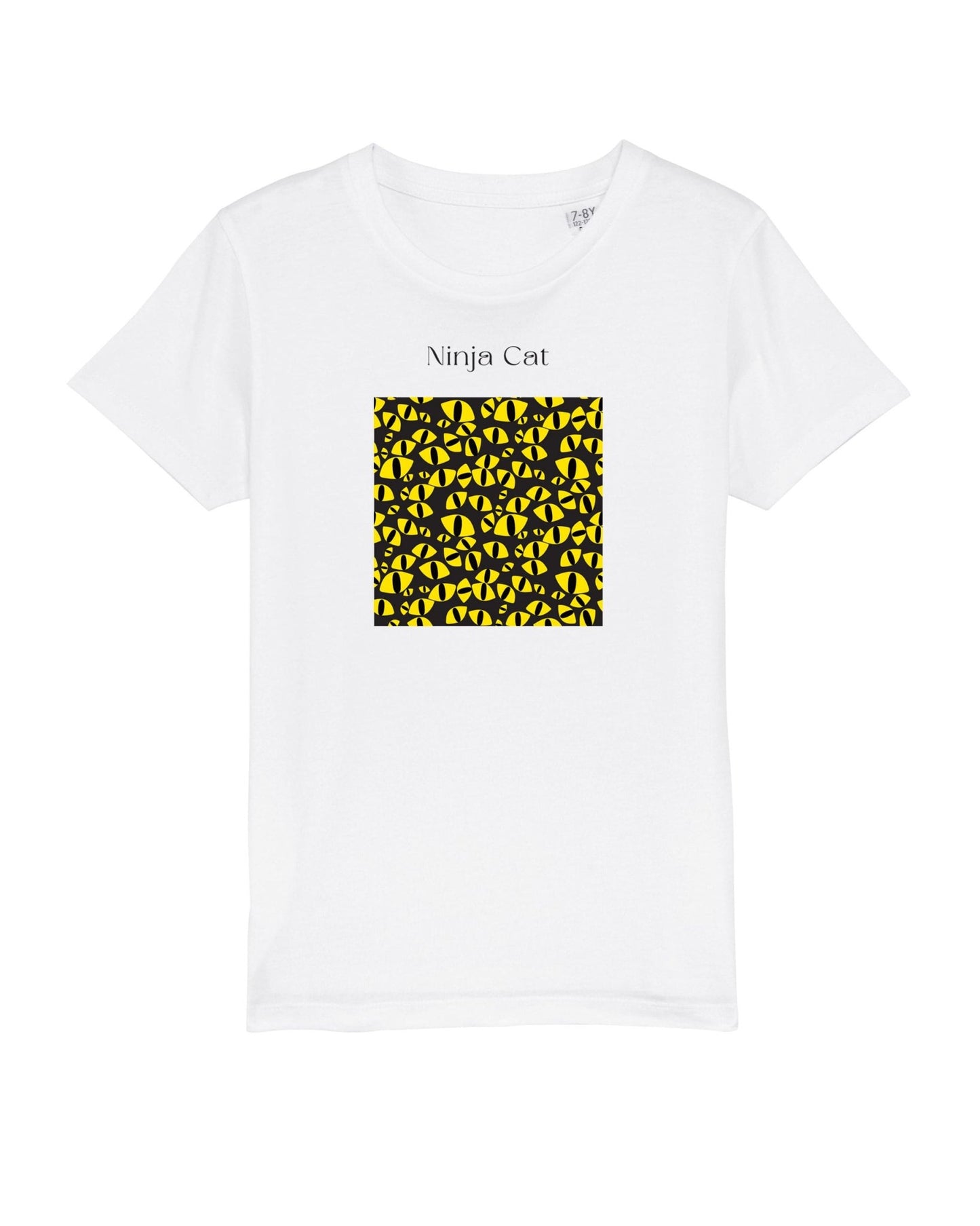 Organic Cotton 'Ninja Cat' Kids Funny Cat T-shirt – animal print t shirts children adore

