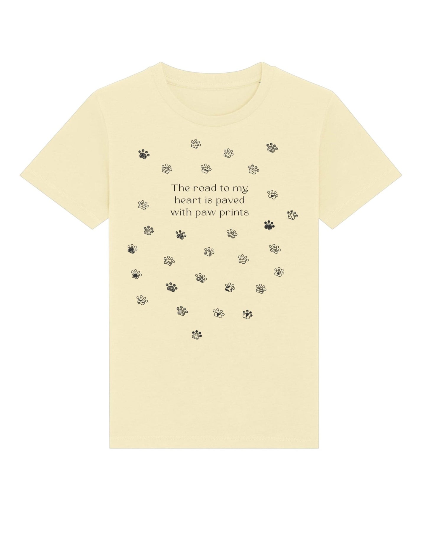 Organic Cotton 'Paw Prints' Kids Funny Animal T-shirt – fun hello kitty and friends clothes

