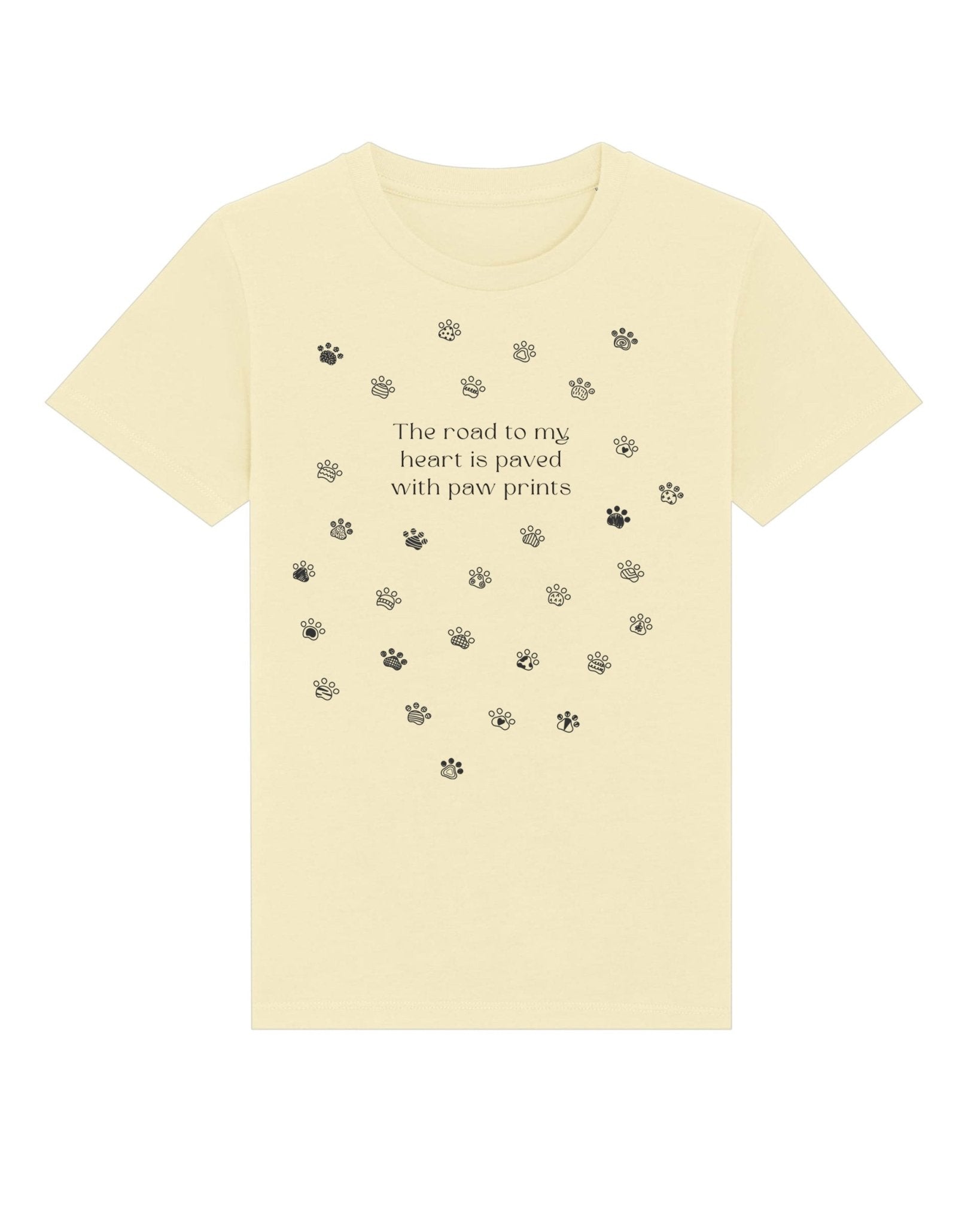 Organic Cotton 'Paw Prints' Kids Funny Animal T-shirt – fun hello kitty and friends clothes

