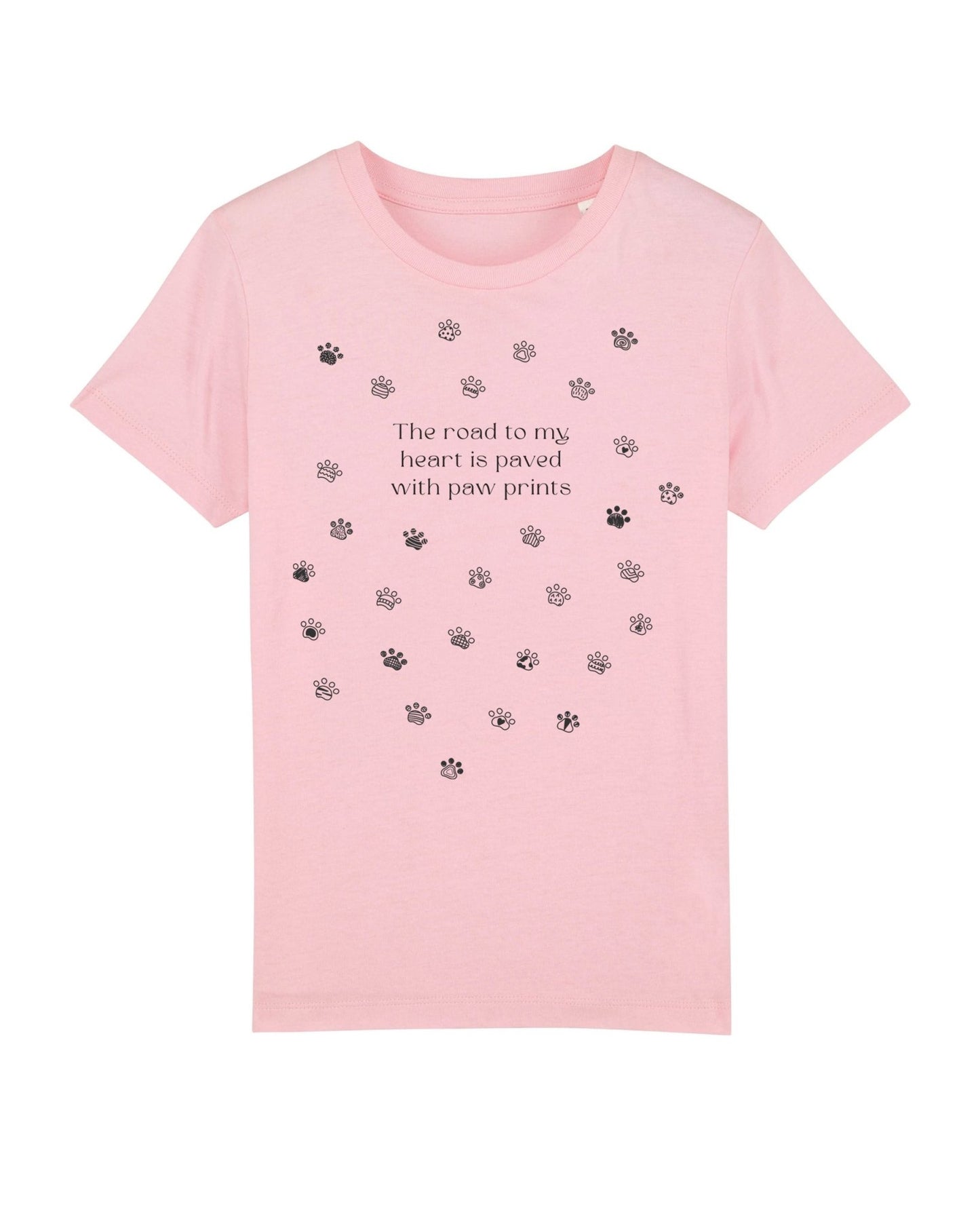 Organic Cotton 'Paw Prints' Kids Funny Animal T-shirt – soft animal print t shirts children

