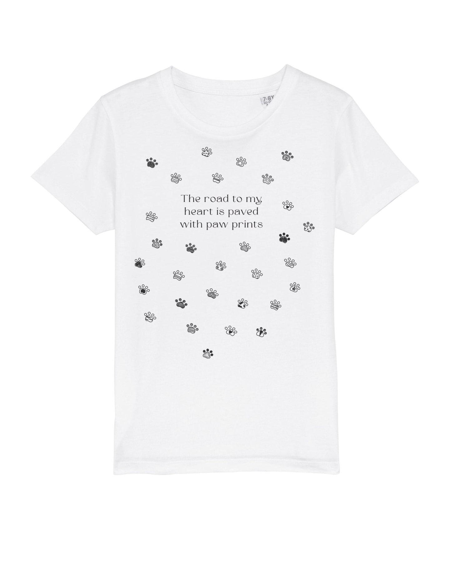 Organic Cotton 'Paw Prints' Kids Funny Animal T-shirt – top gender neutral kids clothes piece

