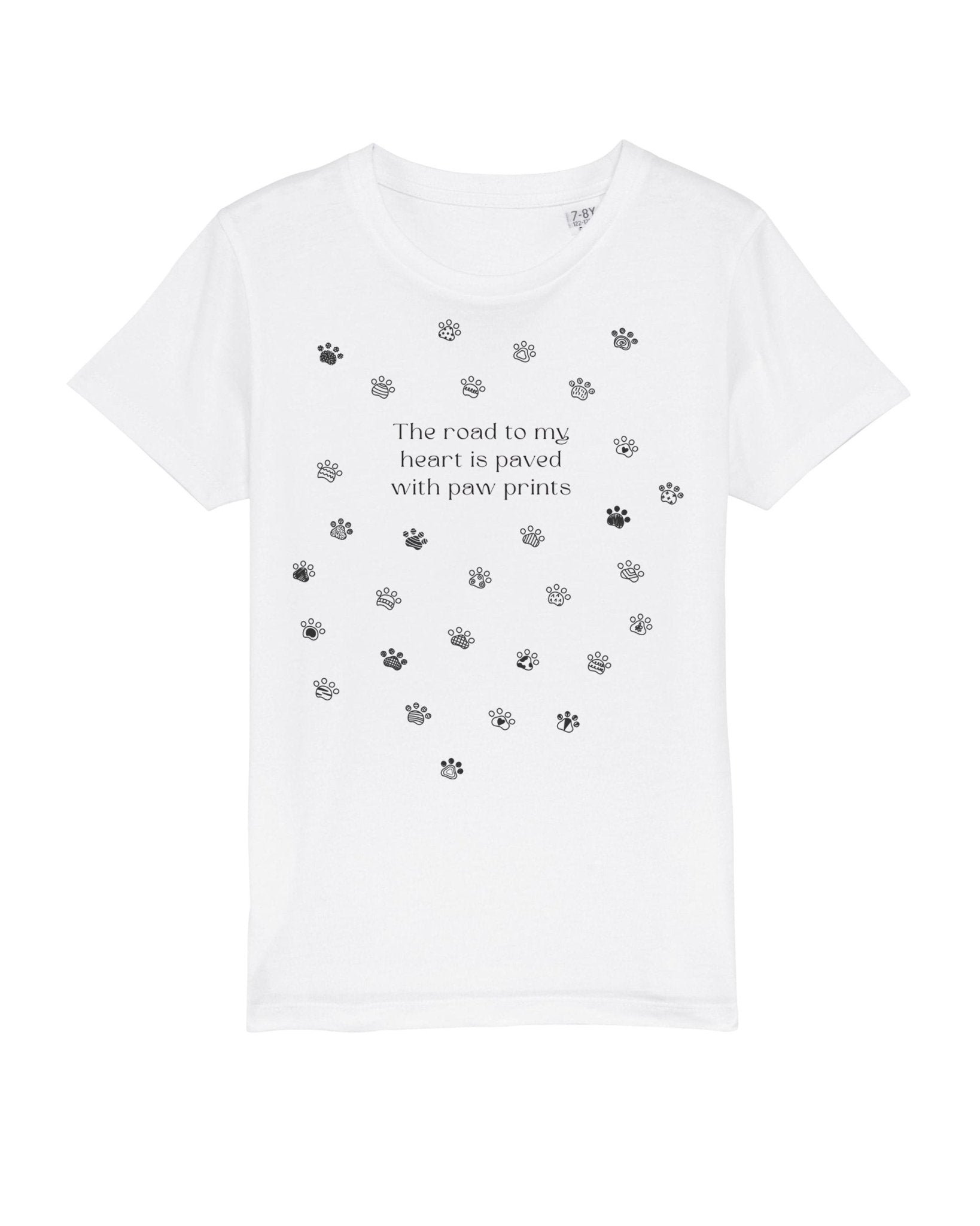 Organic Cotton 'Paw Prints' Kids Funny Animal T-shirt – top gender neutral kids clothes piece

