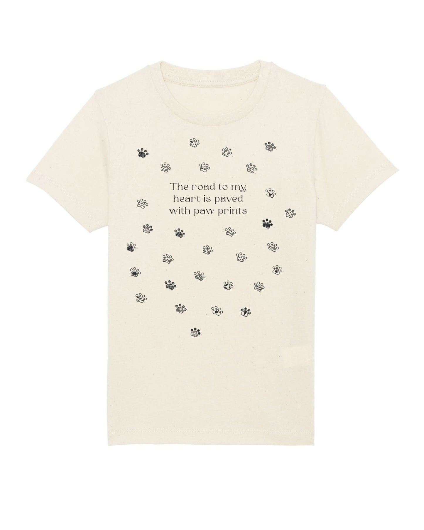 Organic Cotton 'Paw Prints' Kids Funny Animal T-shirt – fun gender neutral kids clothes pick

