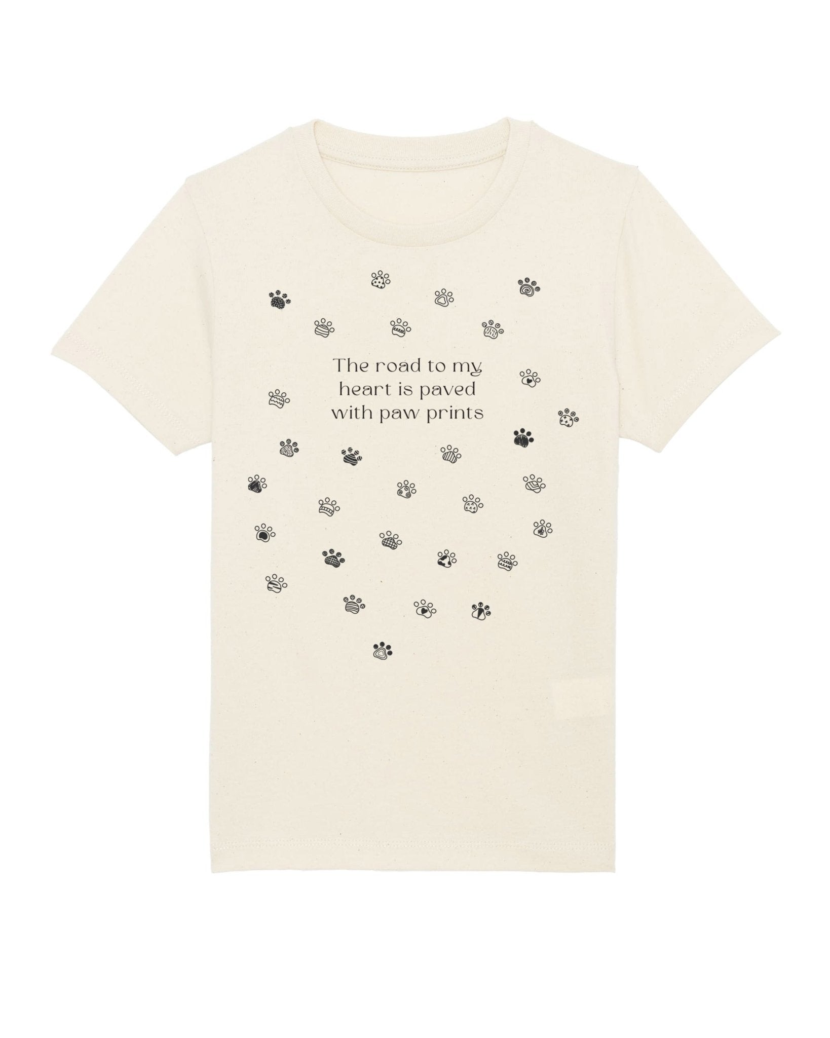 Organic Cotton 'Paw Prints' Kids Funny Animal T-shirt – fun gender neutral kids clothes pick

