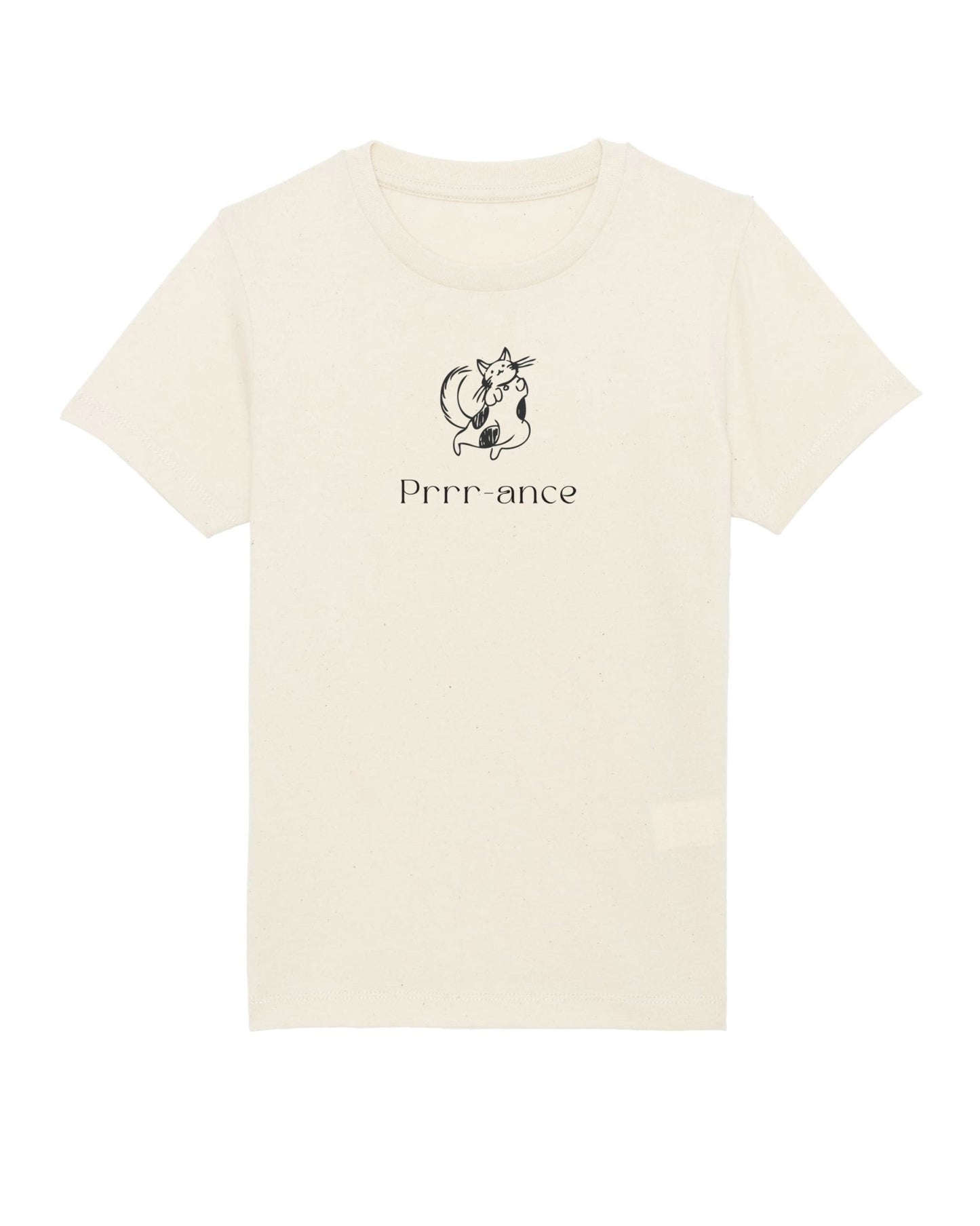 Kids animal print t-shirts, Organic Cotton 'Prance' Funny Cat T-shirt for children.