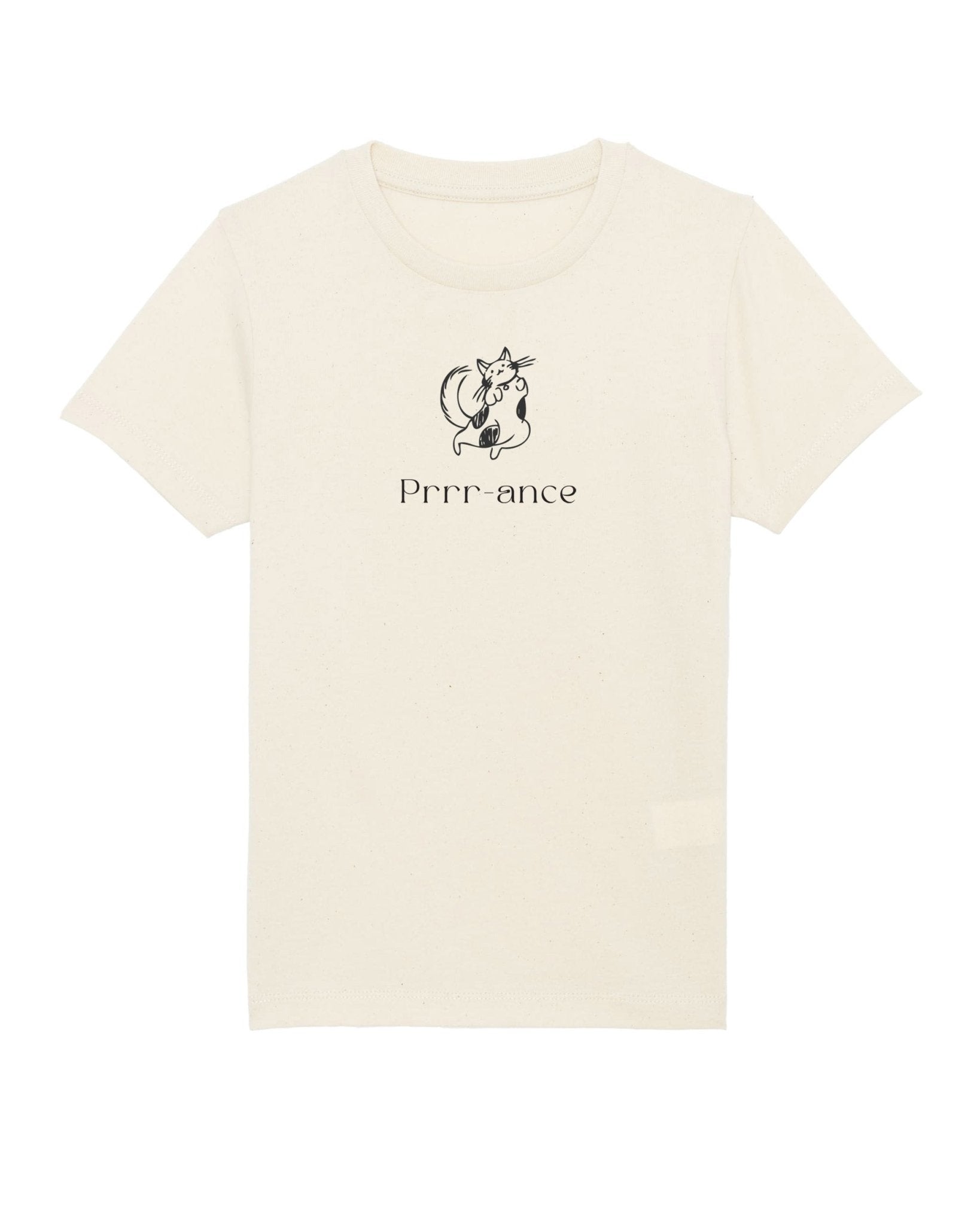 Kids animal print t-shirts, Organic Cotton 'Prance' Funny Cat T-shirt for children.