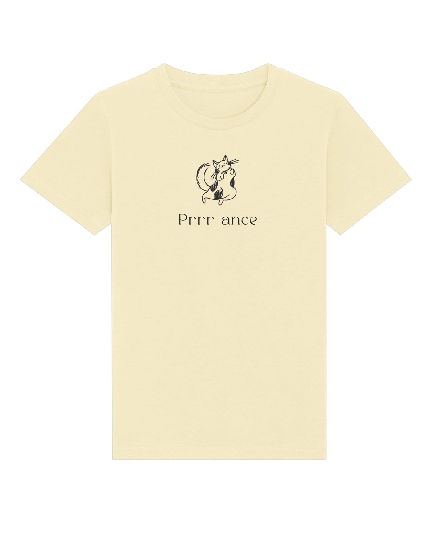 Organic Cotton 'Prance' Kids Funny Cat T-shirt, animal print kids clothes for all.
