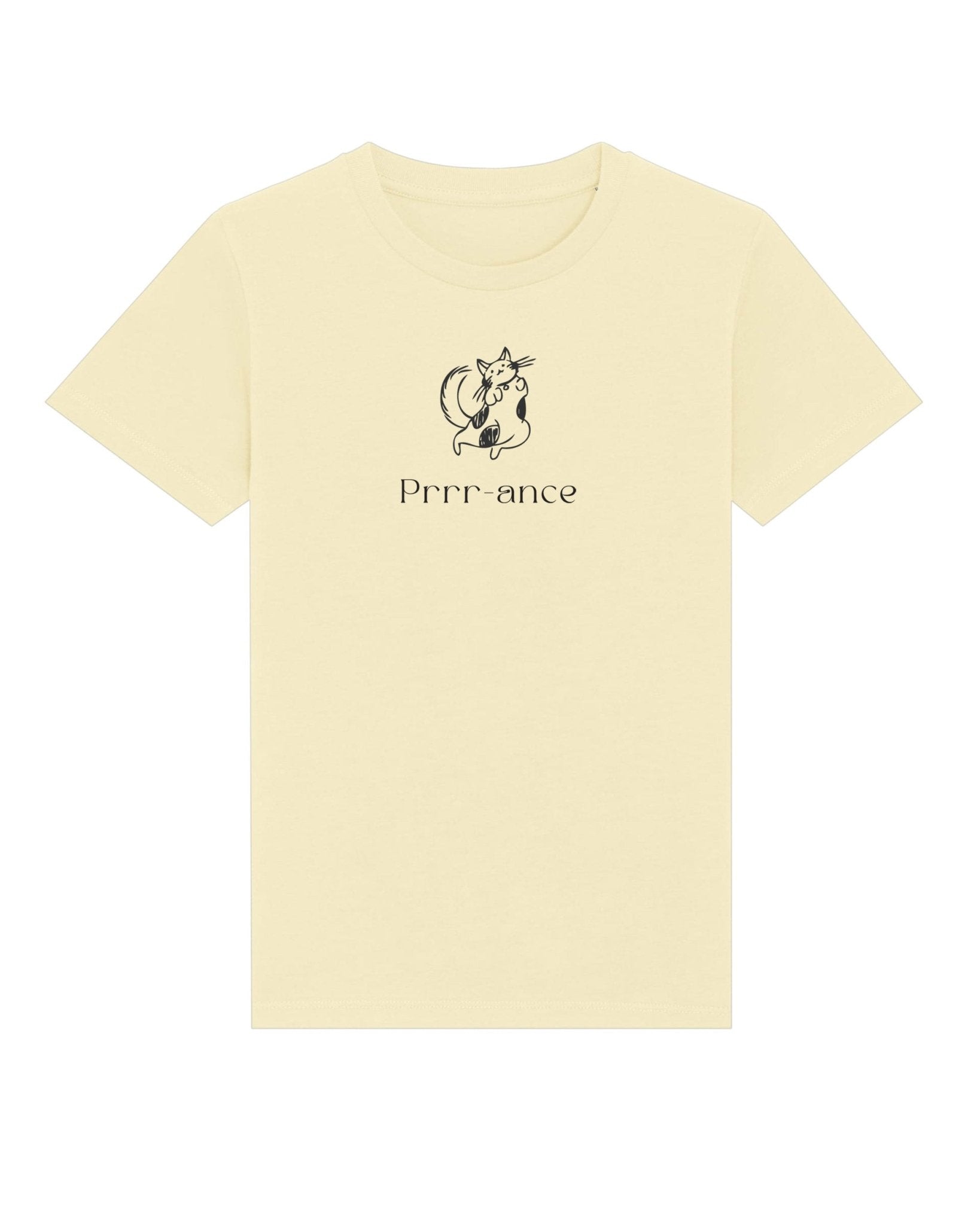 Organic Cotton 'Prance' Kids Funny Cat T-shirt, animal print kids clothes for all.