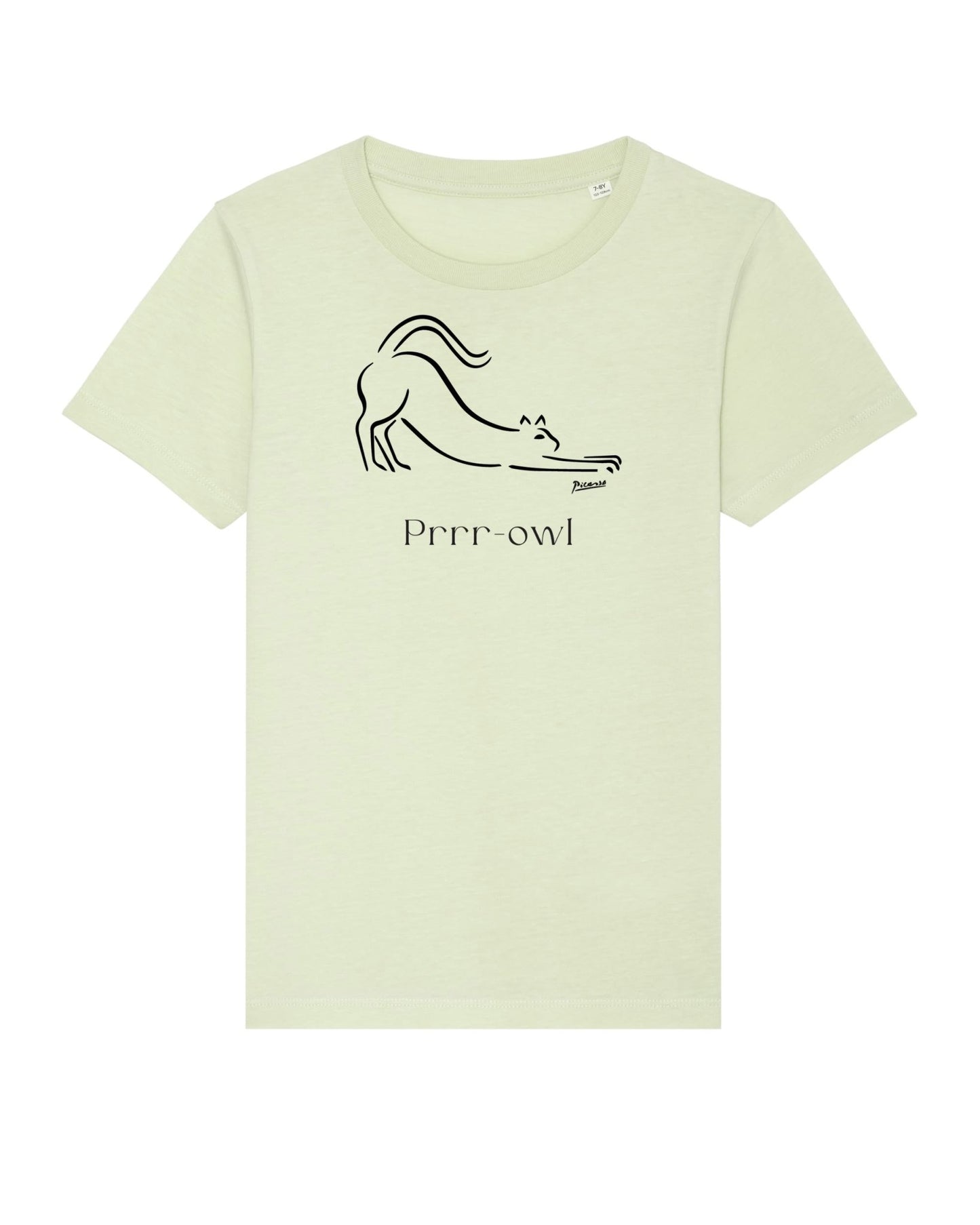 Fun organic cotton 'Prowl Cat' kids funny cat t-shirt—top childrens animal print t-shirts pick.