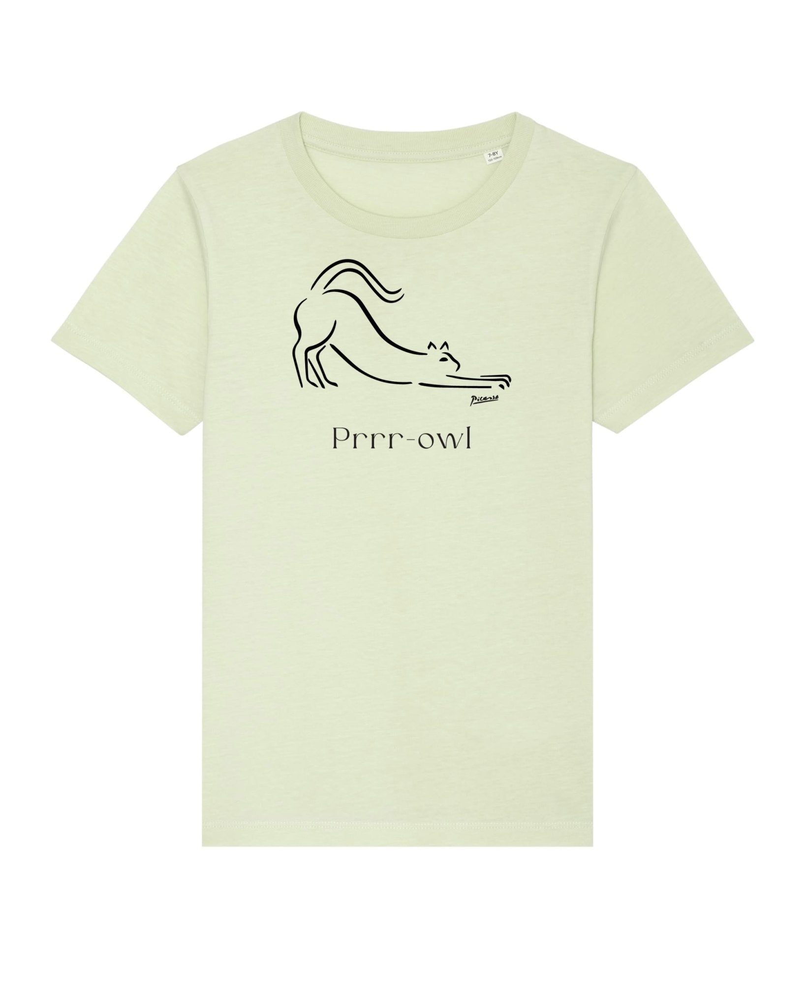 Fun organic cotton 'Prowl Cat' kids funny cat t-shirt—top childrens animal print t-shirts pick.