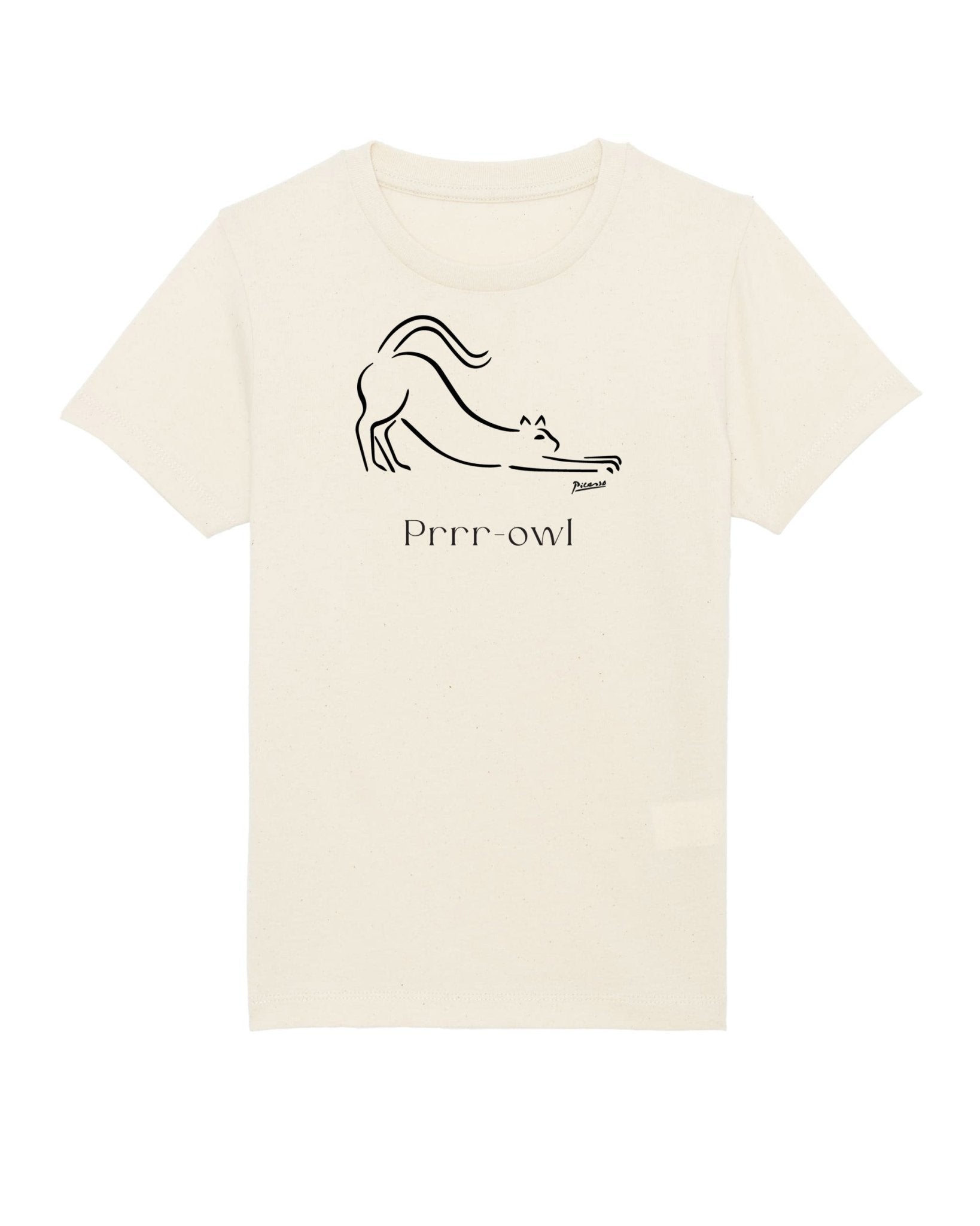 Eco-friendly organic cotton 'Prowl Cat' kids funny cat t-shirt—adorable hello kitty outfit choice.