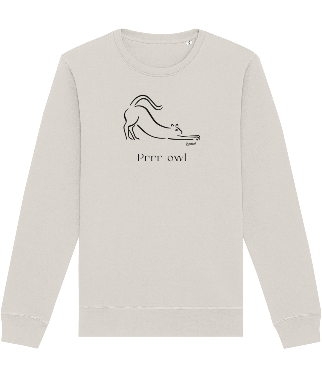 Organic Cotton 'Prowl' Funny Cat Sweatshirt – the best in sweatshirts with cats designs.

