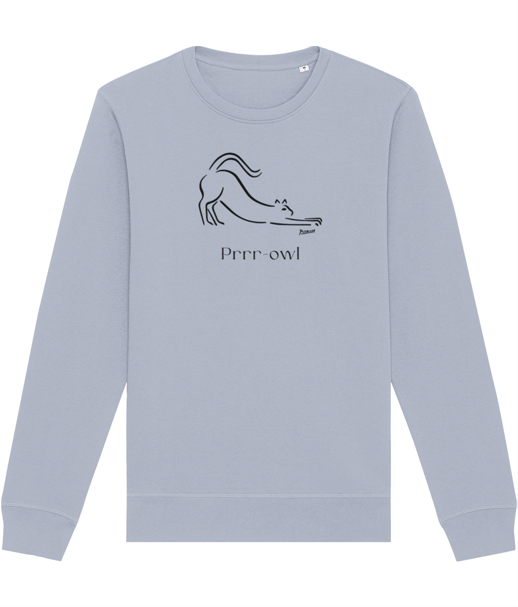 Love animals? The Organic Cotton 'Prowl' Funny Cat Sweatshirt is for animal lover sweatshirts fans.

