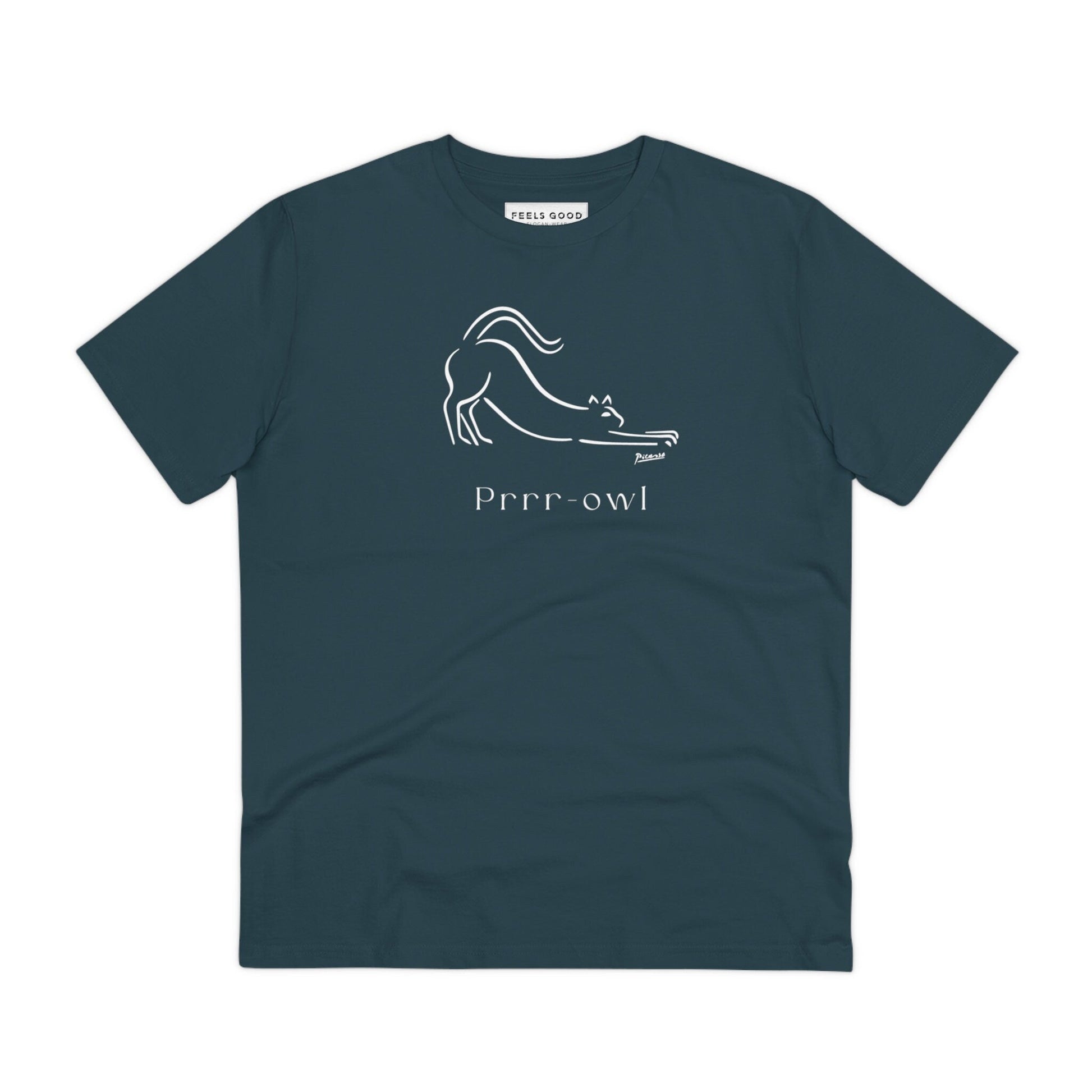 Dog t shirt lovers will adore the Organic Cotton 'Prowl' Funny Cat T-shirt with a cute design.