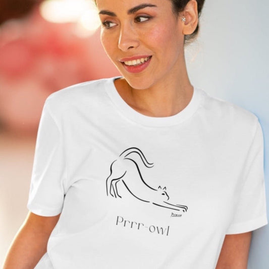 Organic Cotton 'Prowl' Funny Cat T-shirt – ideal t shirts for dog lovers and cat lovers alike.