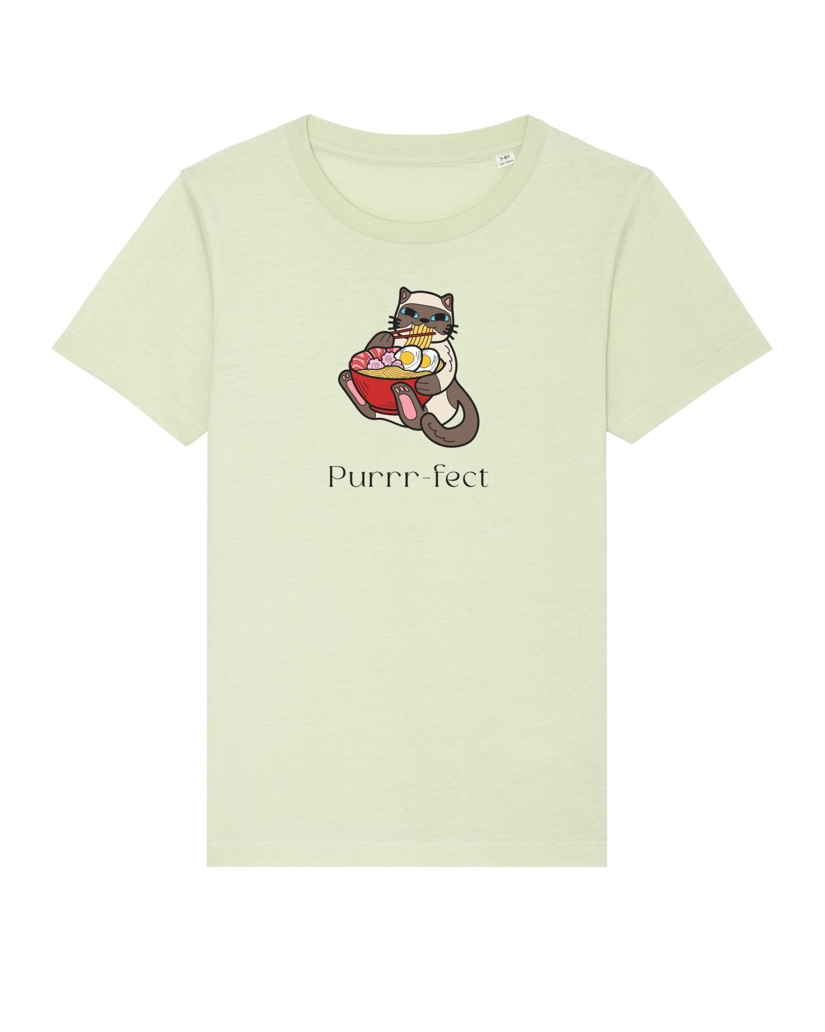 Organic Cotton 'Purrfect' kids shirt – fun cat t-shirt for boys and girls


