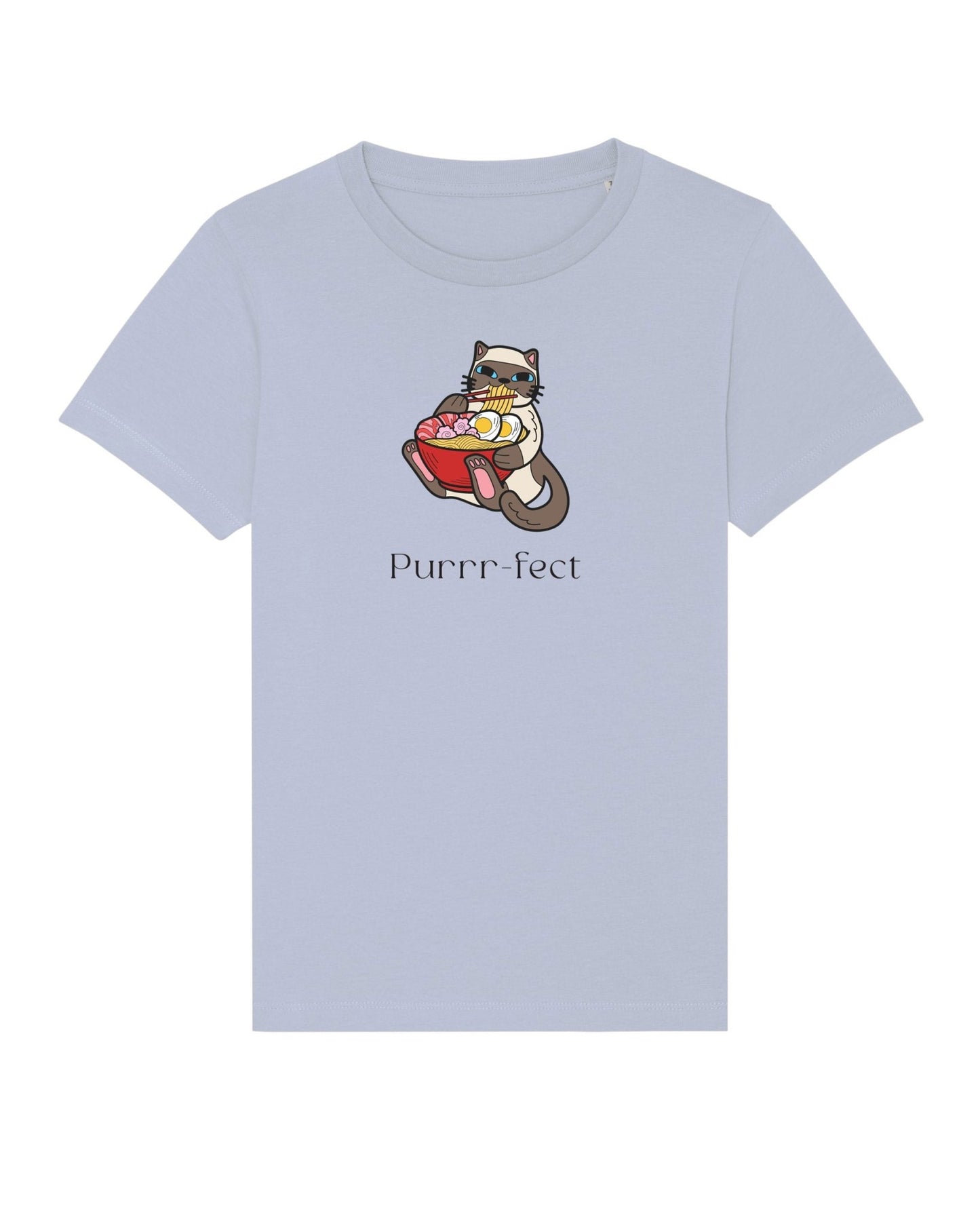 Gender neutral kids clothes – Organic Cotton 'Purrfect' funny cat t-shirt

