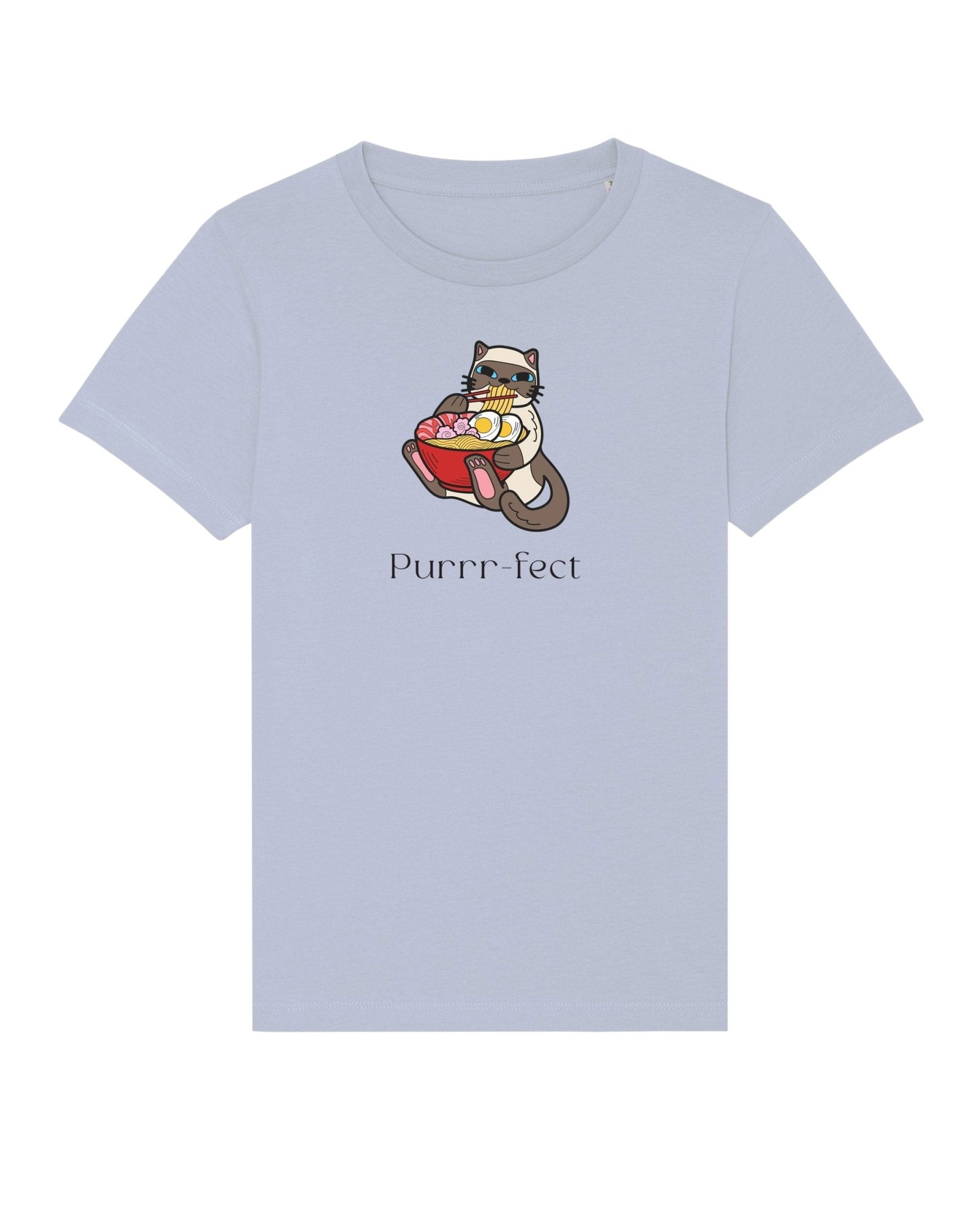 Gender neutral kids clothes – Organic Cotton 'Purrfect' funny cat t-shirt

