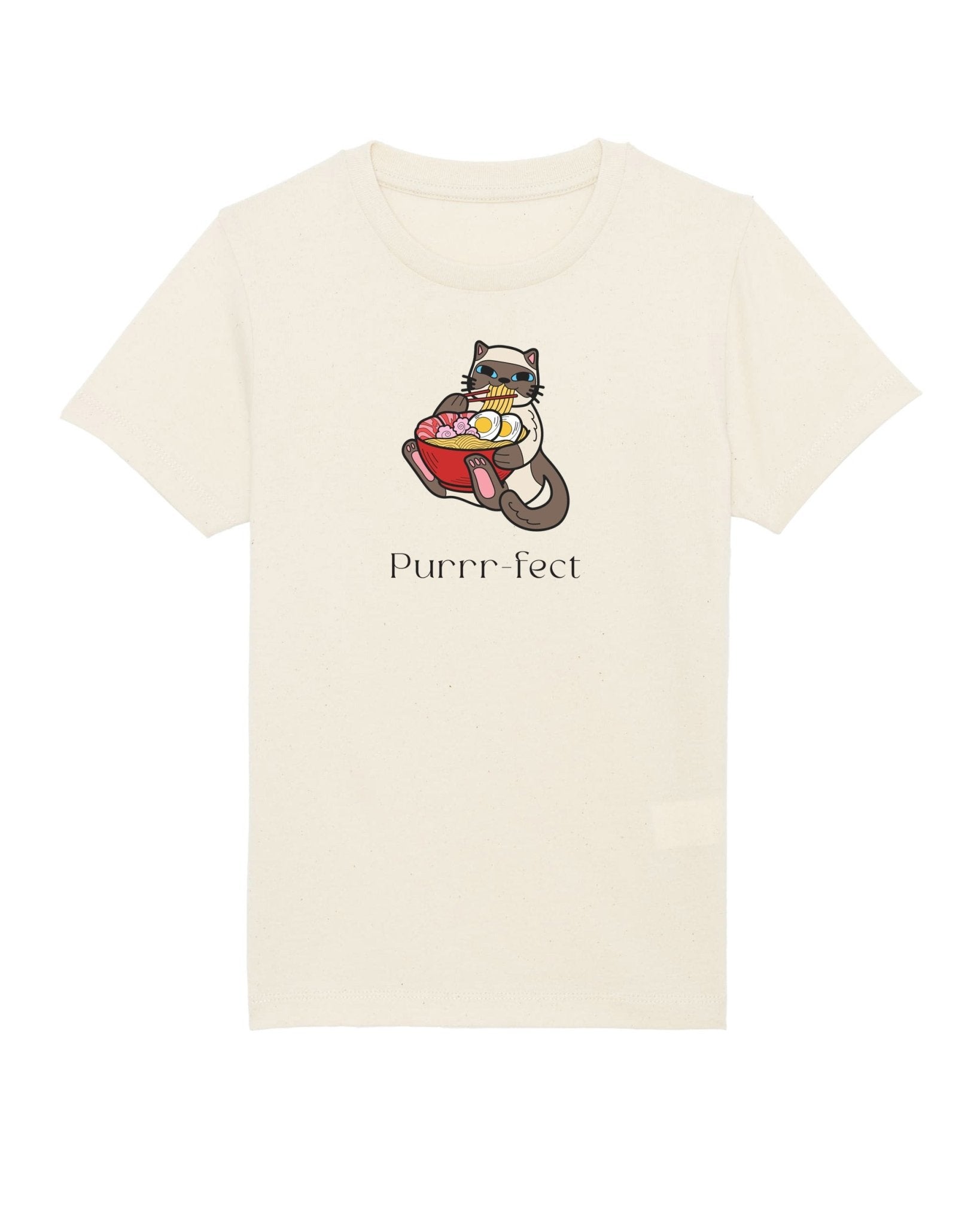 Animal print t shirts children – Organic Cotton 'Purrfect' cat tee

