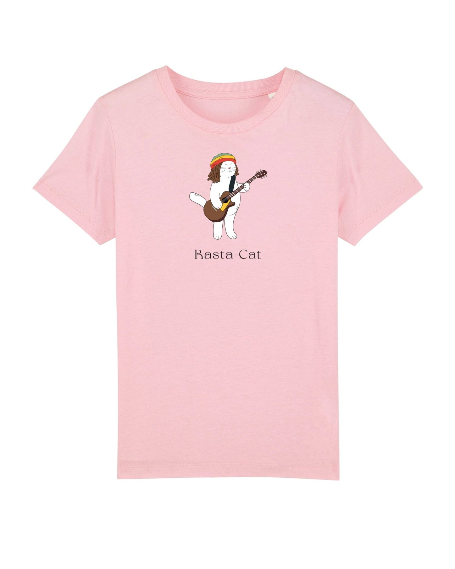 Organic Cotton 'Rasta Cat' Funny Cat T-shirt - Hello Kitty and friends clothes