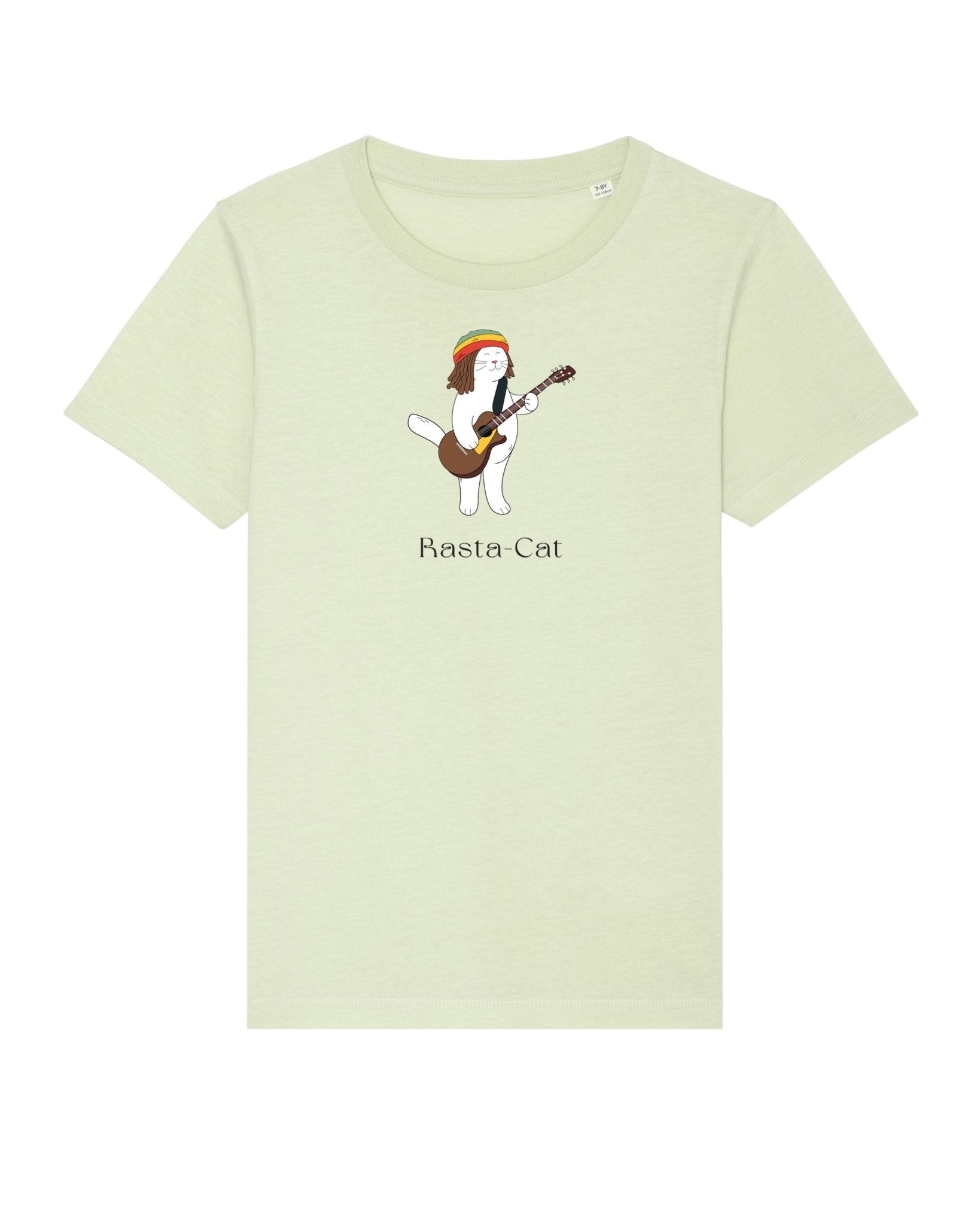Hello Kitty style Organic Cotton 'Rasta Cat' T-shirt for children