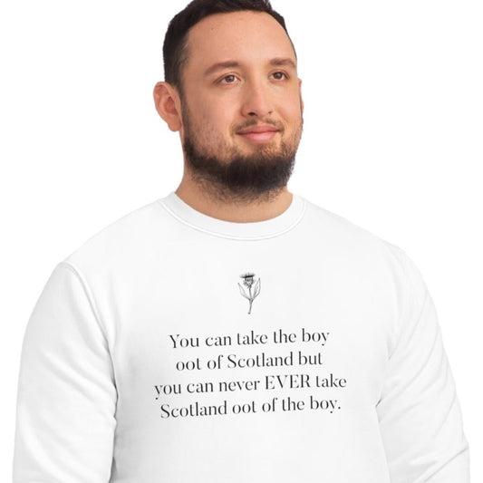 Organic Cotton 'Scottish Boy Always' Scotland Sweatshirt - Glaswegian Sweatshirt