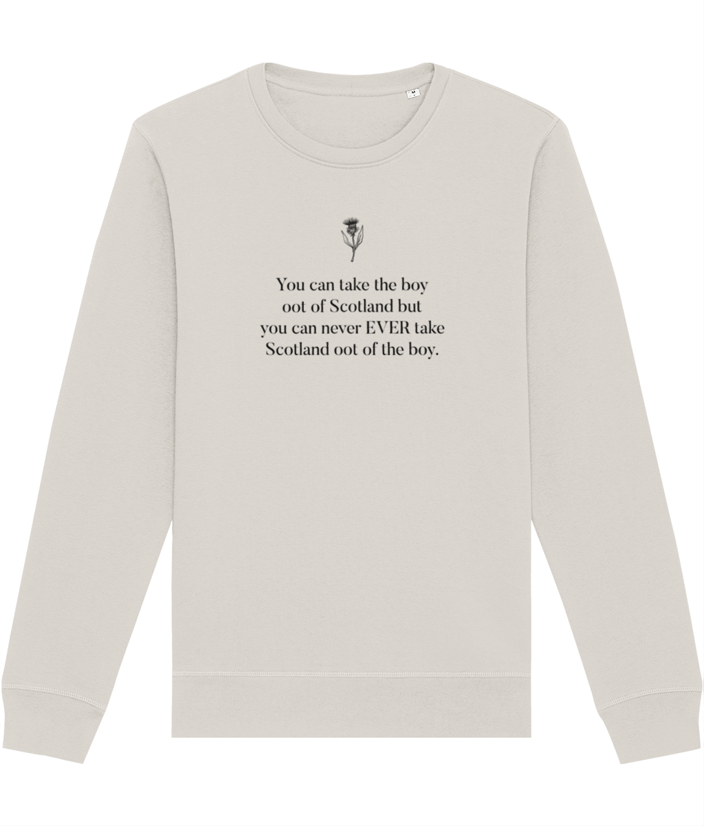 Scotts menswear-inspired look – Organic Cotton 'Scottish Boy Always' Scotland Sweatshirt




