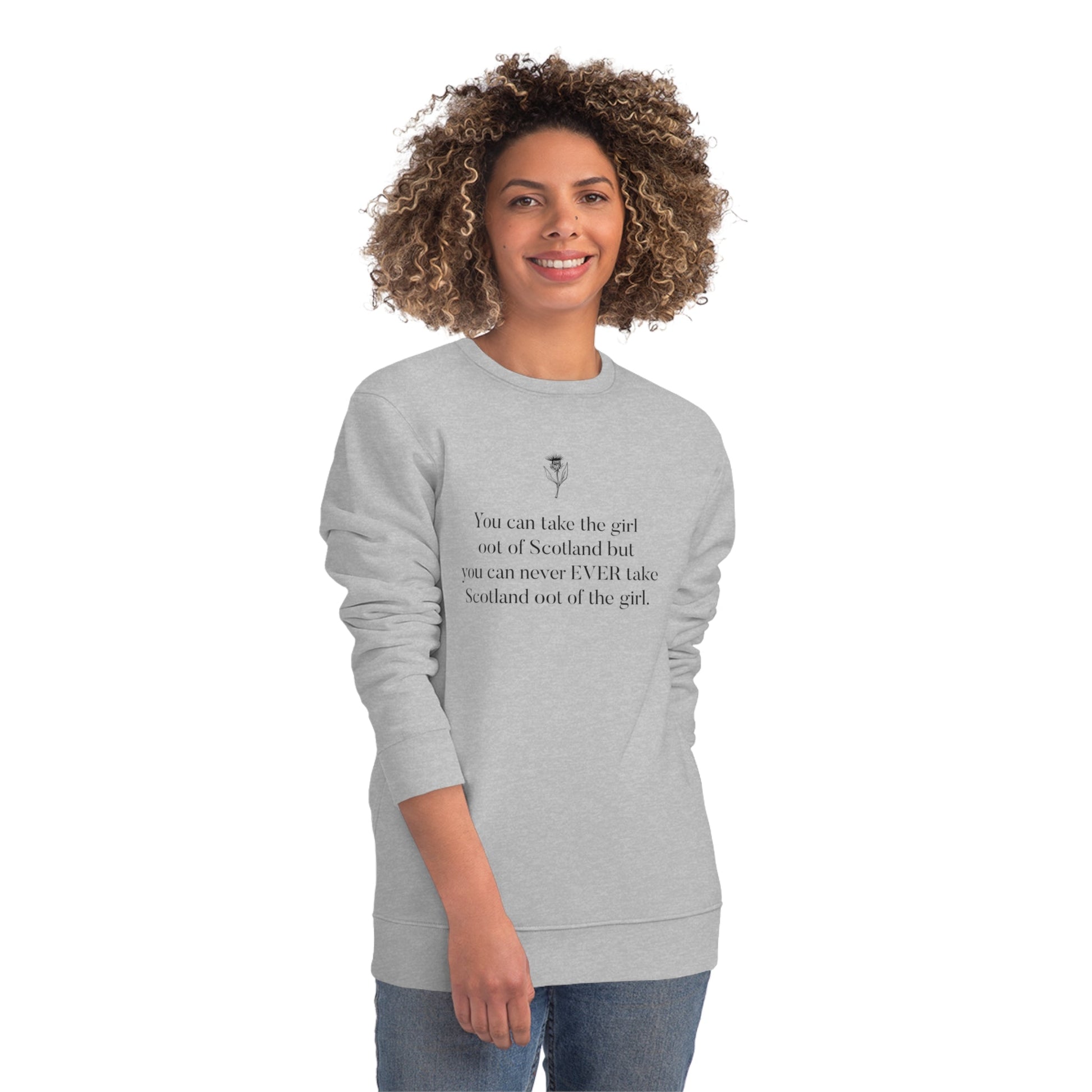 Scotland sweatshirt with bold print, perfect for fans of Scottish humor and comfy style.

