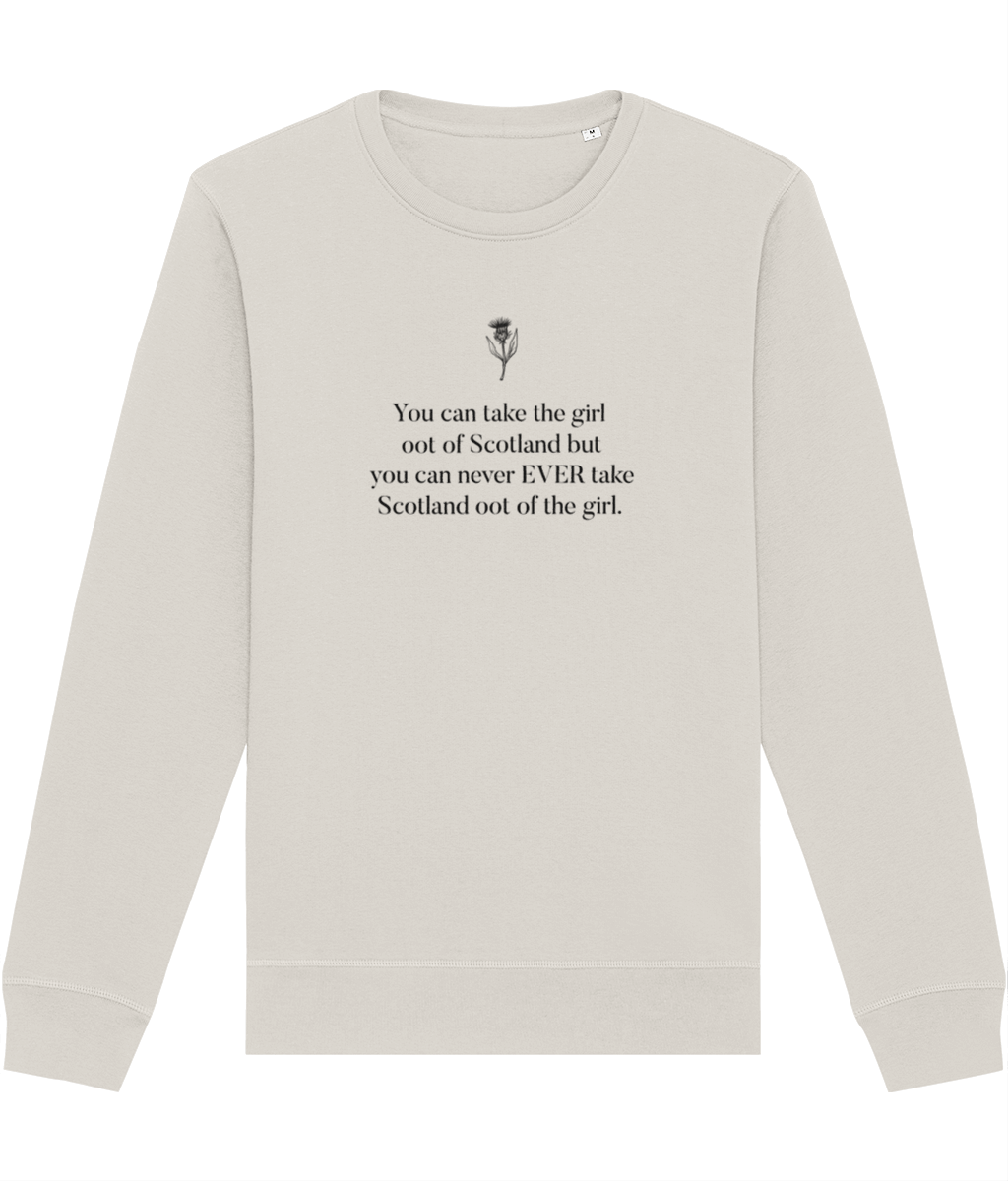 Sweatshirt Scotland inspired with simple, stylish design and Highland heritage feel.

