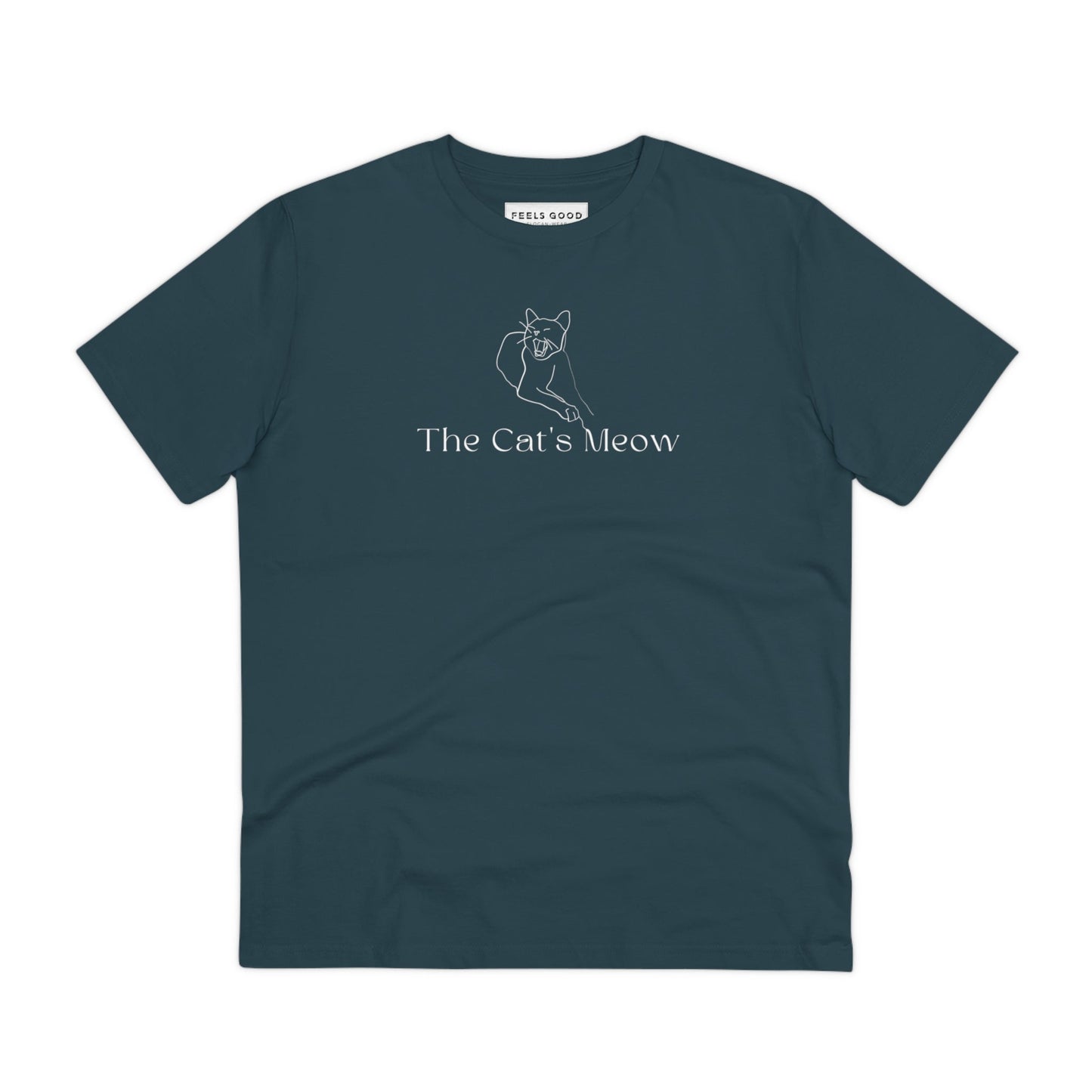 Pet lover t-shirts featuring Organic Cotton 'The Cats Meow' Funny Cat T-shirt – great for dog lovers.