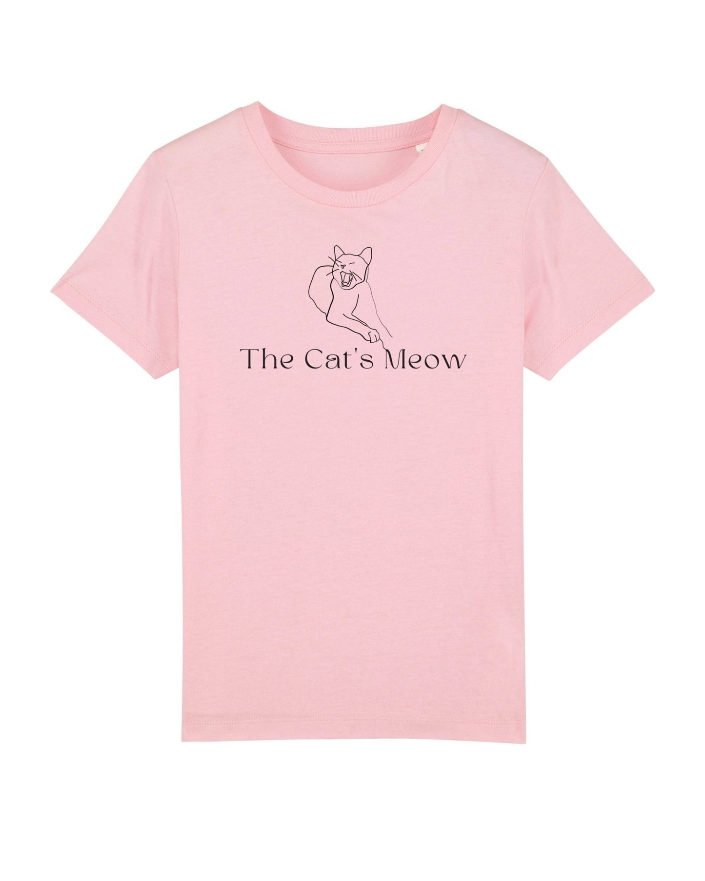 Clothes hello kitty fans will adore! Organic Cotton 'The Cats Meow' Kids Funny Cat T-shirt is here.