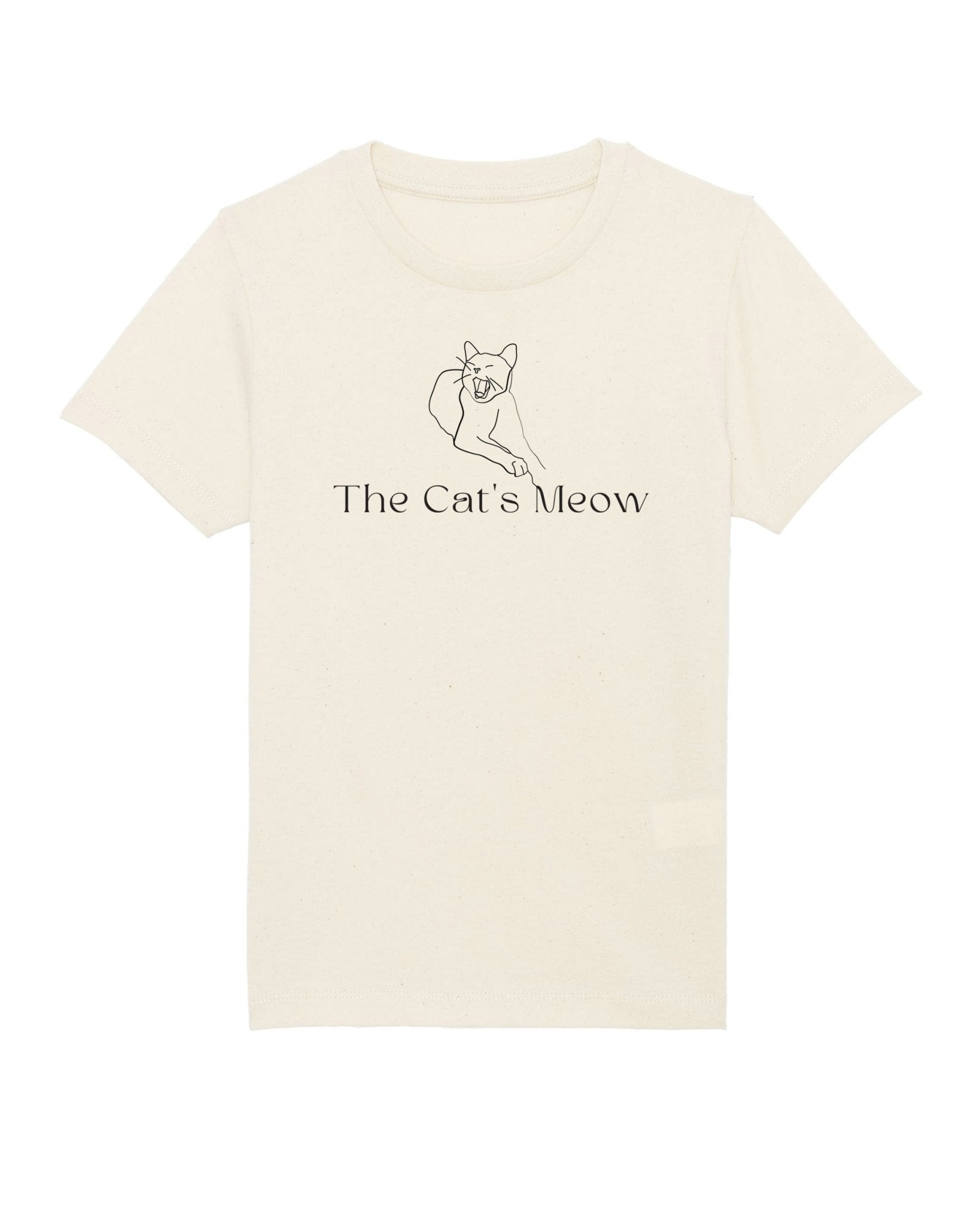 The best hello kitty clothing alternative: Organic Cotton 'The Cats Meow' Kids Funny Cat T-shirt.