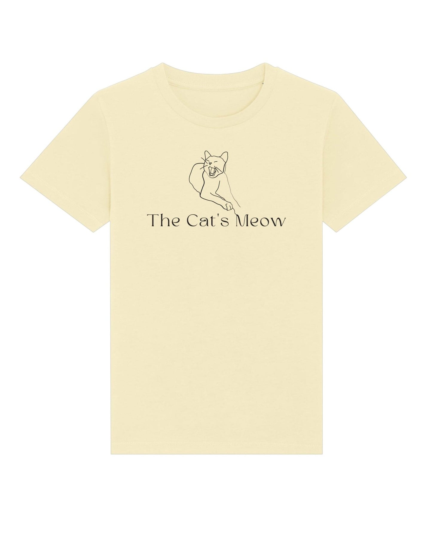 The Organic Cotton 'The Cats Meow' Kids Funny Cat T-shirt is a must-have for cat t-shirts lovers.