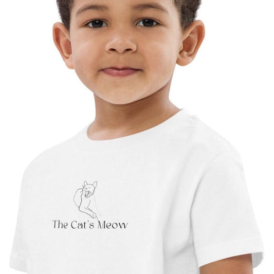 Organic Cotton 'The Cats Meow' Kids Funny Cat T-shirt - perfect for childrens animal print t shirts.