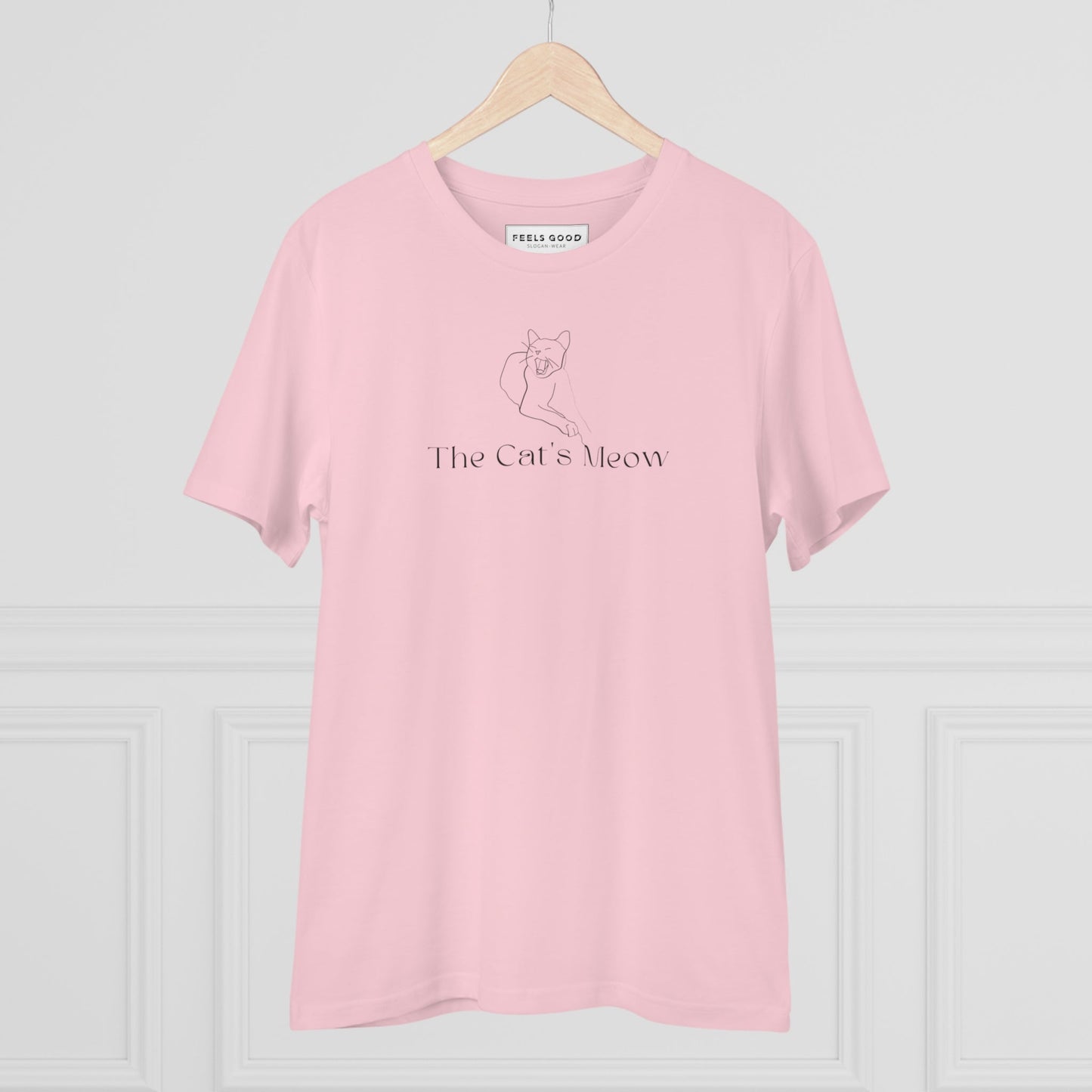 Cat t shirts for women & dog t shirts for humans – Organic Cotton 'The Cats Meow' Funny Cat T-shirt.