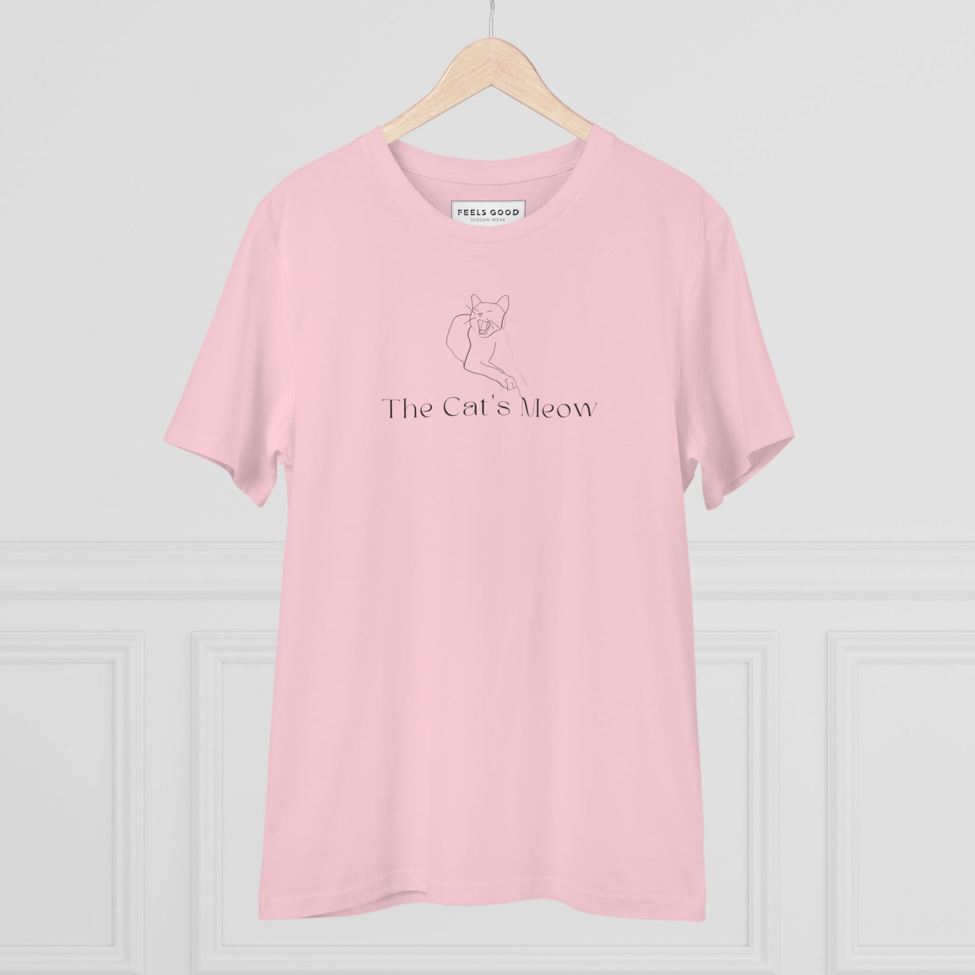 Cat t shirts for women & dog t shirts for humans – Organic Cotton 'The Cats Meow' Funny Cat T-shirt.