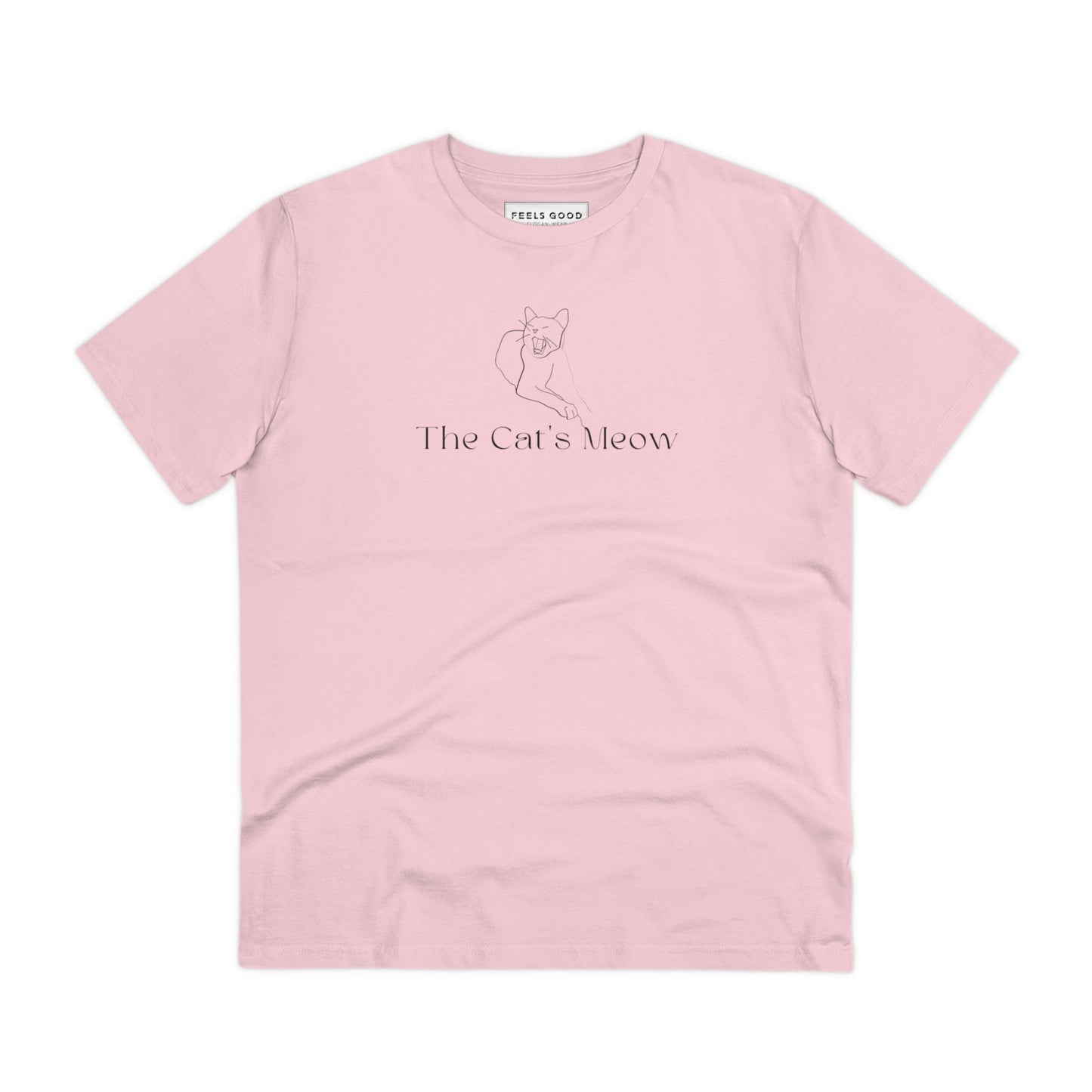 Organic Cotton 'The Cats Meow' Funny Cat T-shirt – fun t shirts with cats & dogs for pet lovers.
