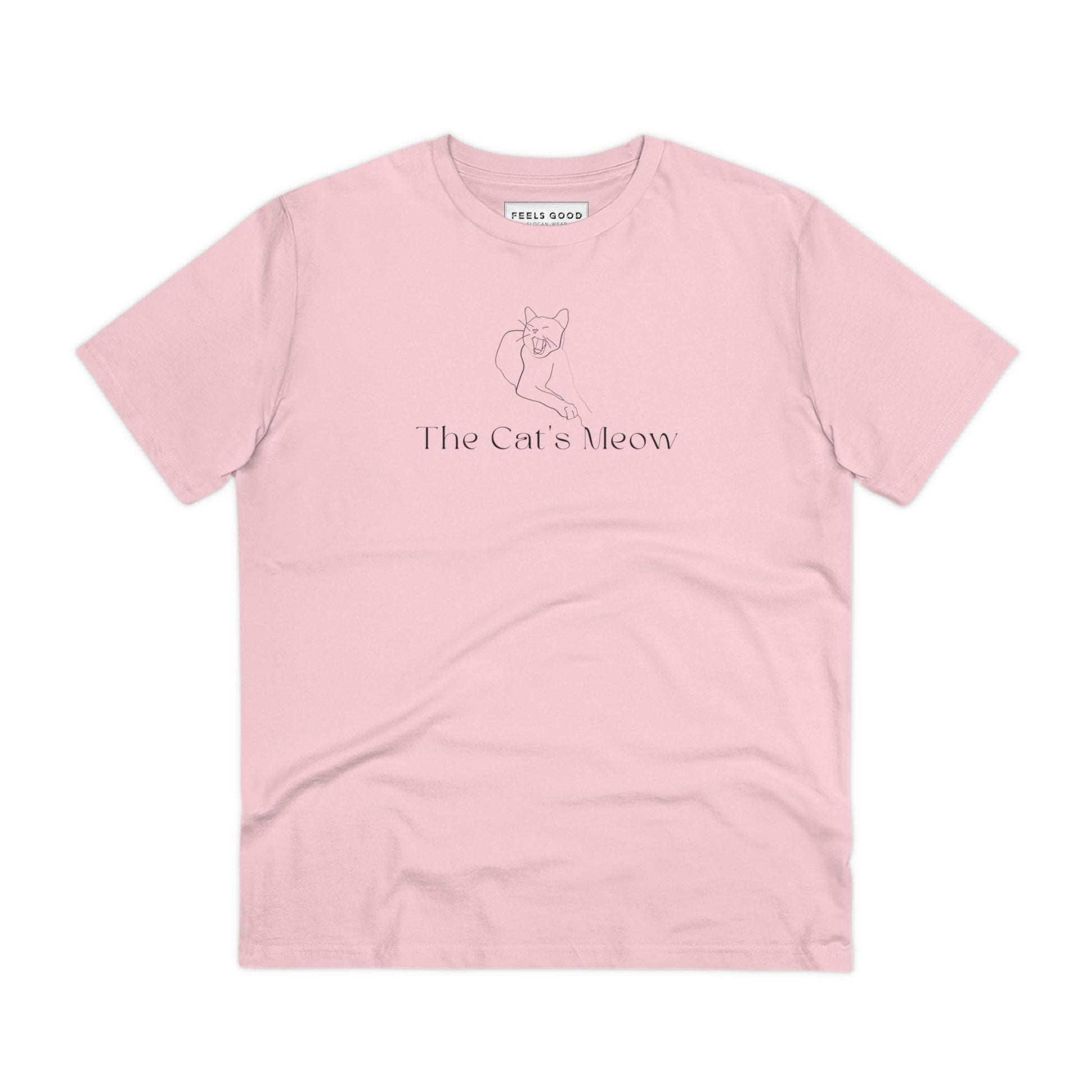 Organic Cotton 'The Cats Meow' Funny Cat T-shirt – fun t shirts with cats & dogs for pet lovers.