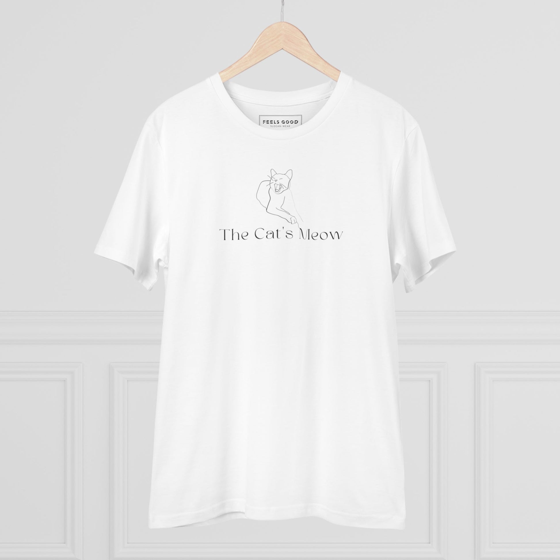 Love t shirts with cats? Organic Cotton 'The Cats Meow' Funny Cat T-shirt is a perfect match!