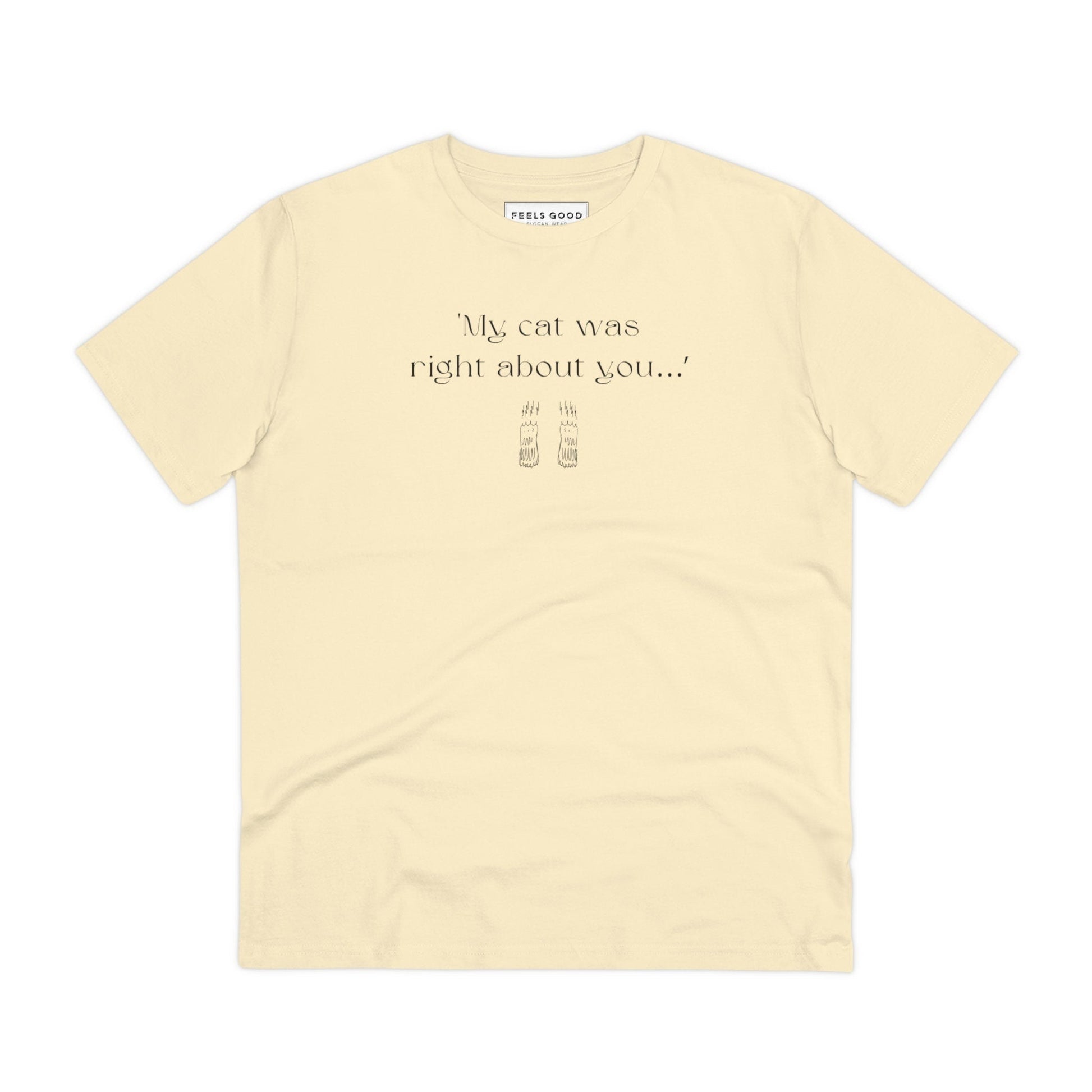Cat funny t shirt Organic Cotton 'The Cats Truth' for trendy pet lovers

