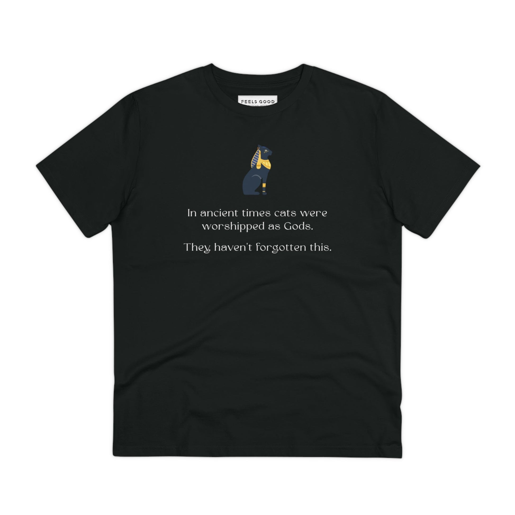 Organic Cotton 'The Egyptian Cat' Funny Cat T-shirt - Fun Cat T shirt