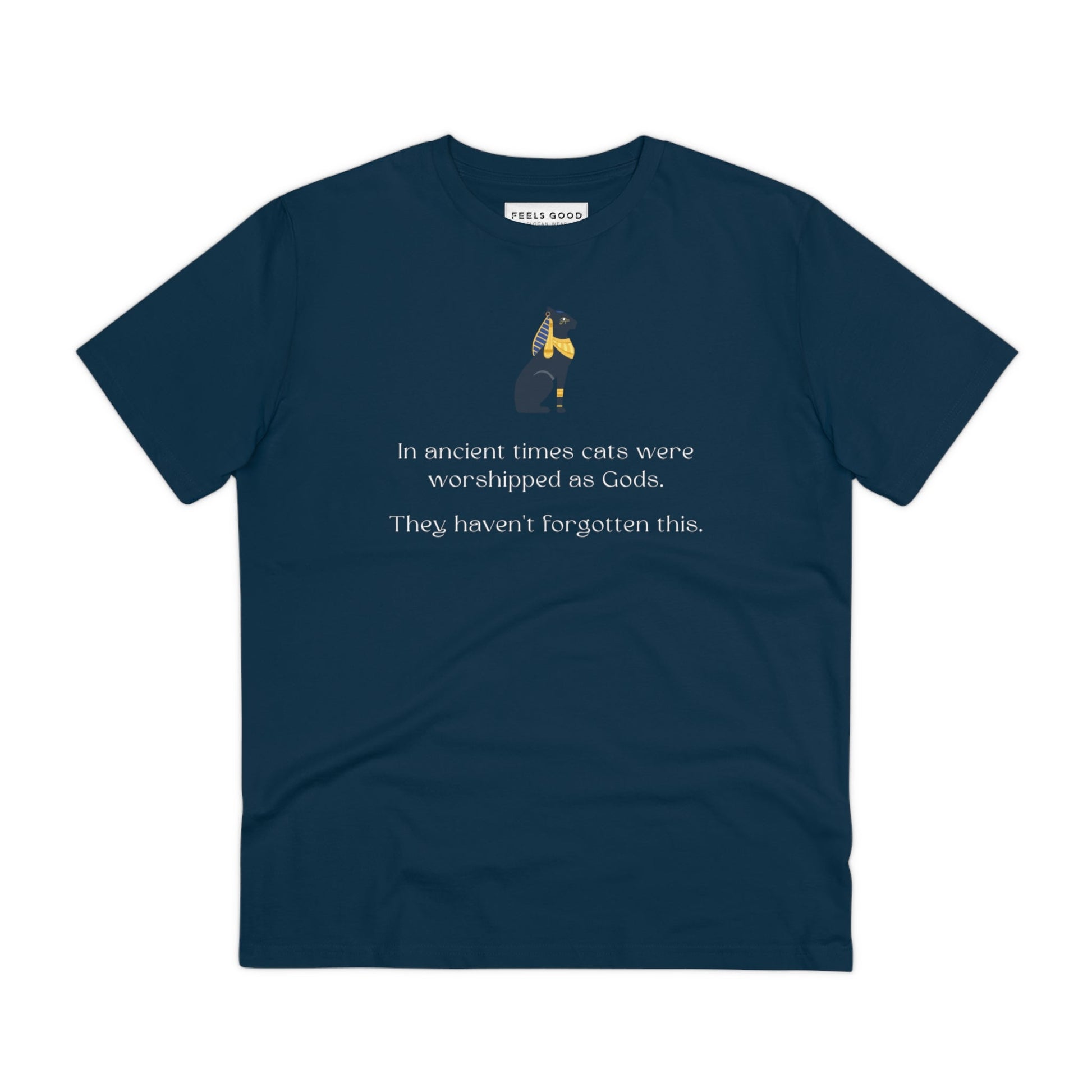Organic Cotton 'The Egyptian Cat' Funny Cat T-shirt - Fun Cat T shirt