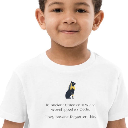Organic Cotton 'The Egyptian Cat' T-shirt – children's animal print t-shirts

