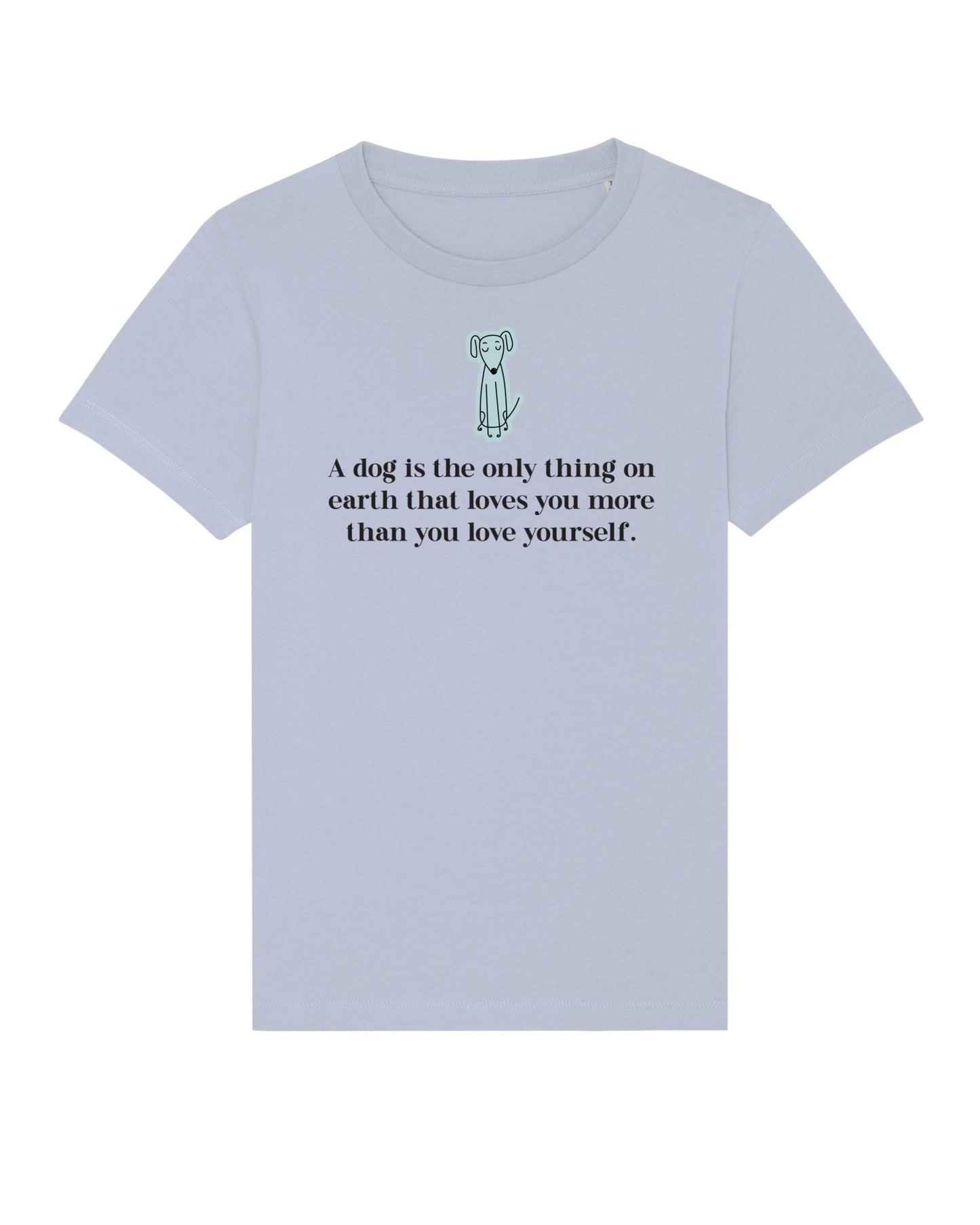 Fun hello kitty clothing alternative – organic cotton 'The Loyal Dog' kids funny dog t-shirt.