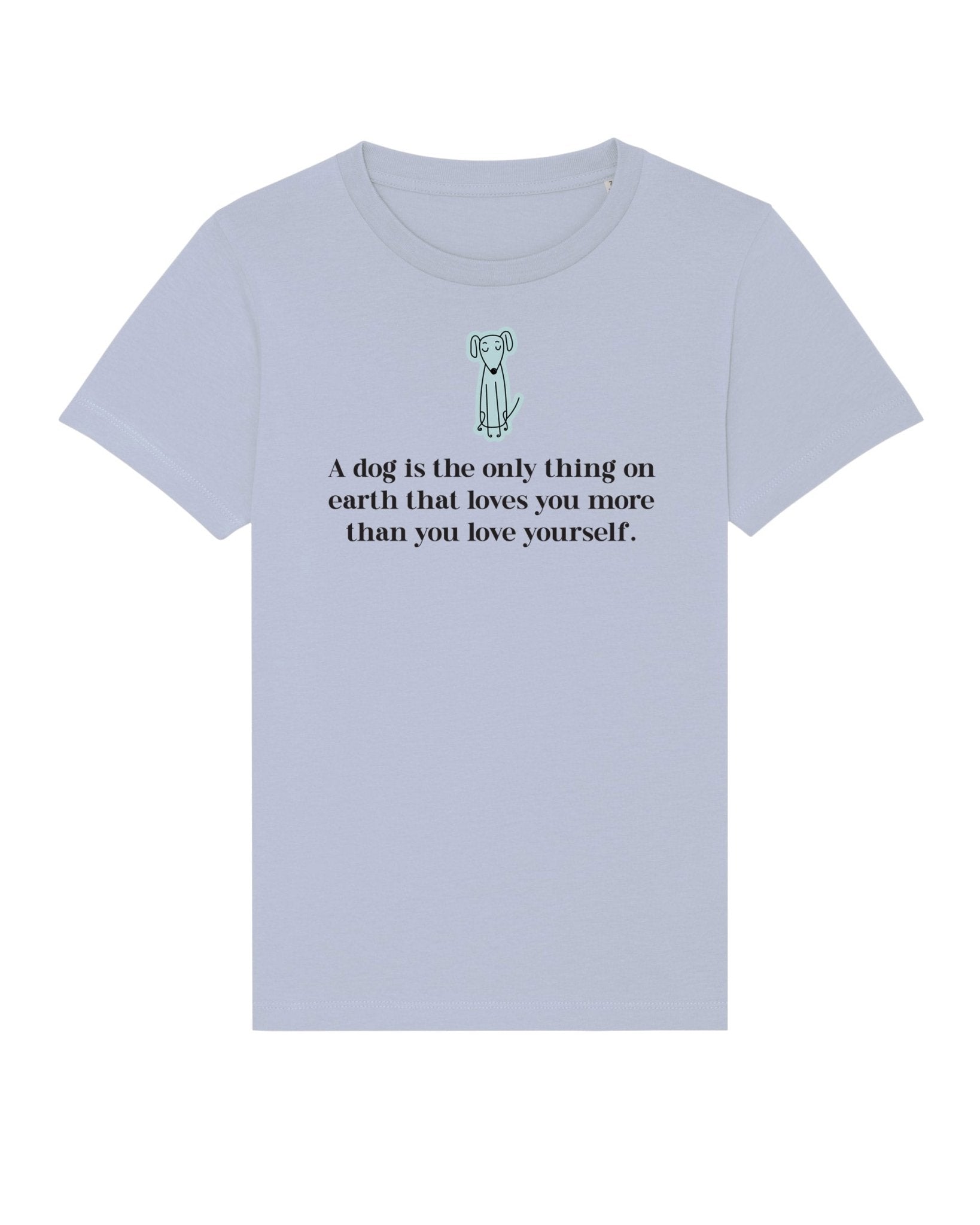 Fun hello kitty clothing alternative – organic cotton 'The Loyal Dog' kids funny dog t-shirt.