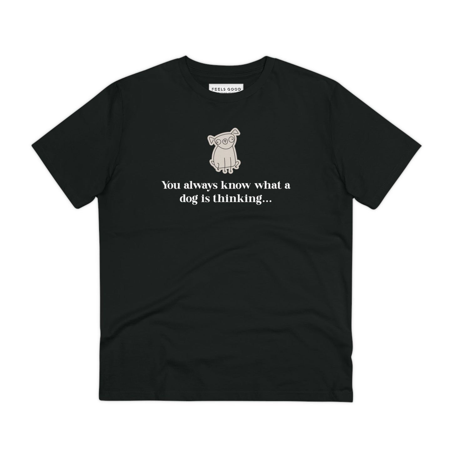 Organic Cotton 'The Psychic' Funny Dog T-shirt – a trendy dogs t shirt for casual wear.